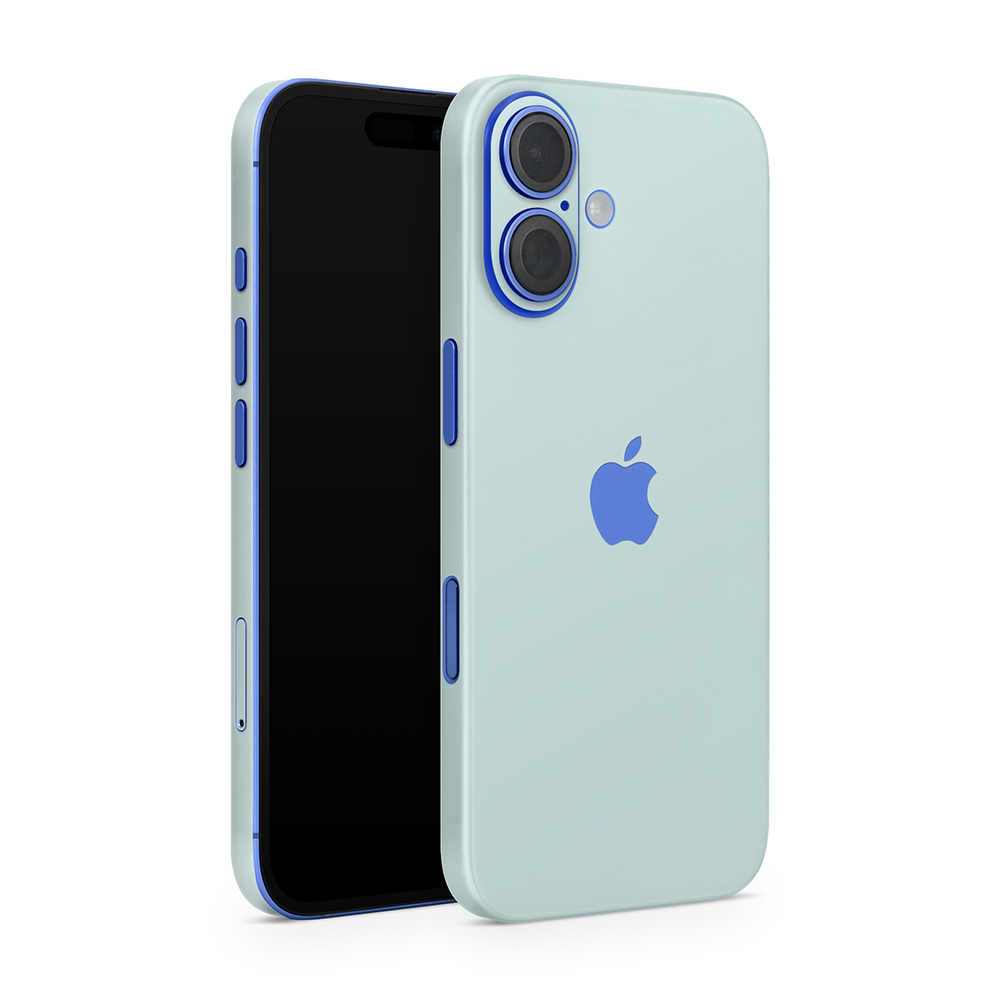 Dusty Blue Apple iPhone Skins