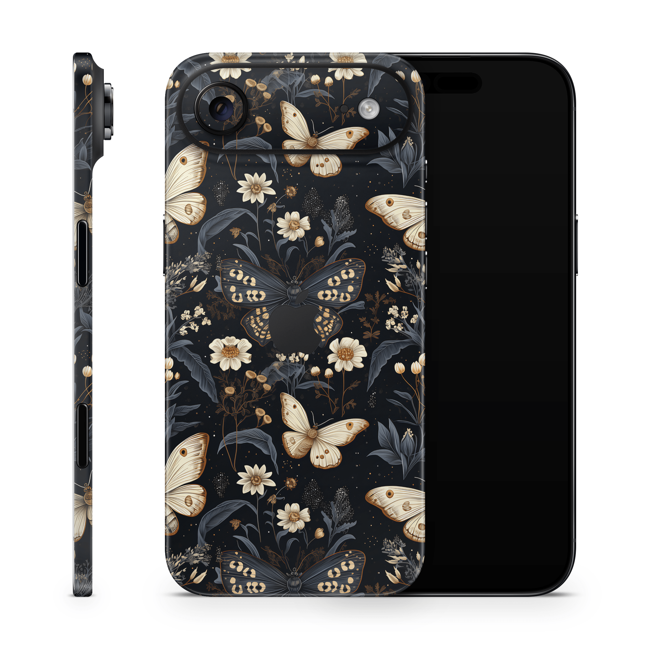 Midnight Flutter Apple iPhone Skins
