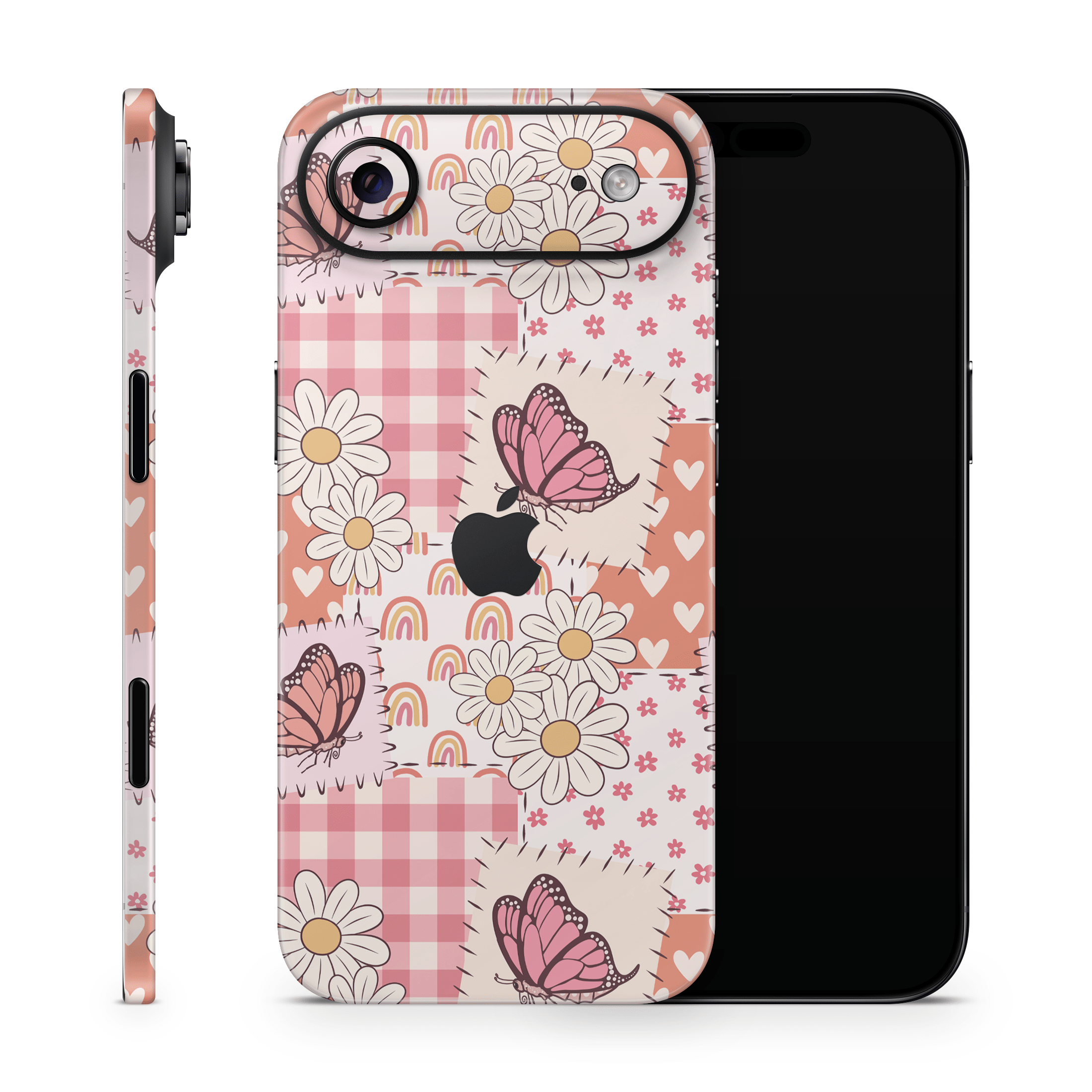 Blush Patchwork Apple iPhone Skins