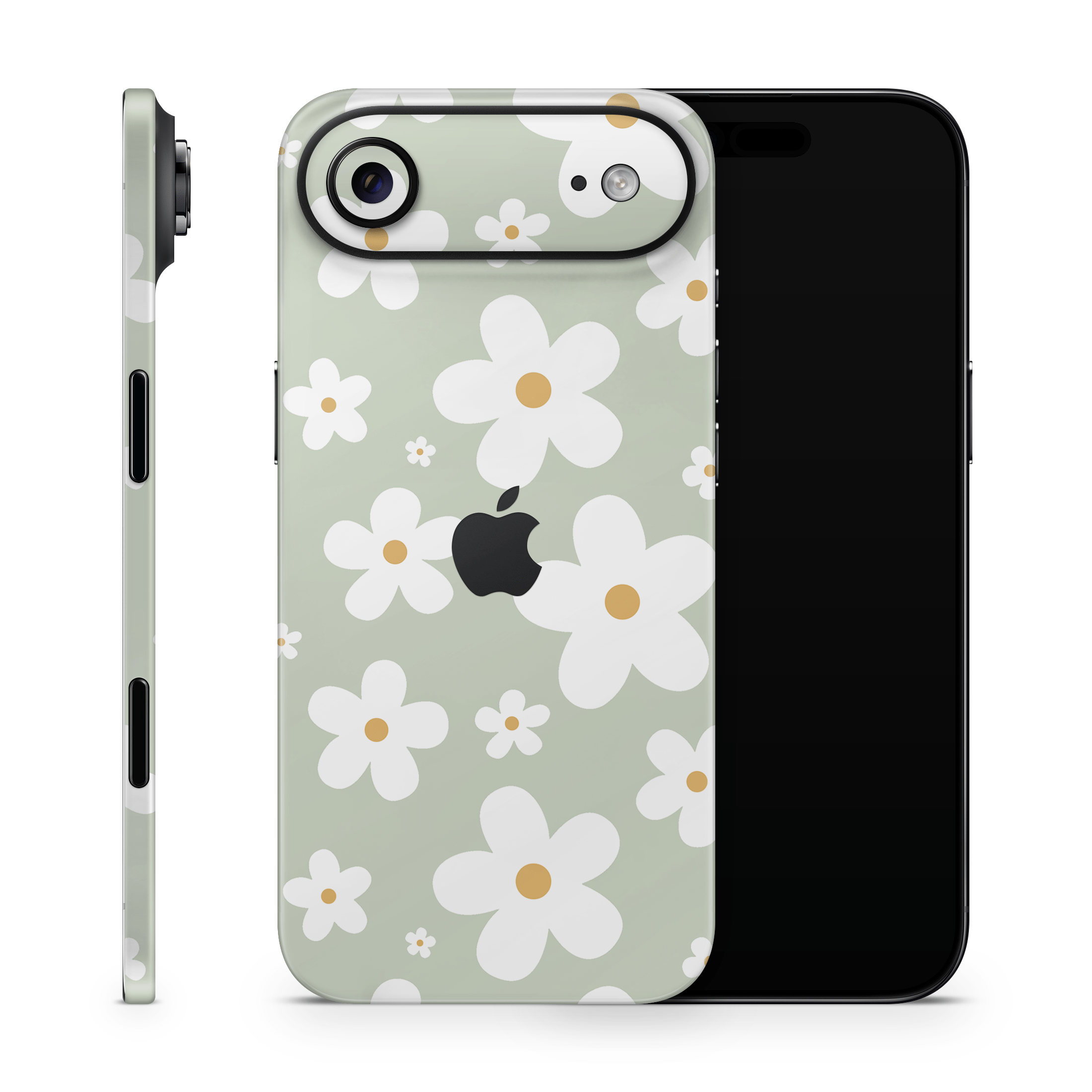 Sage Daisies Apple iPhone Skins