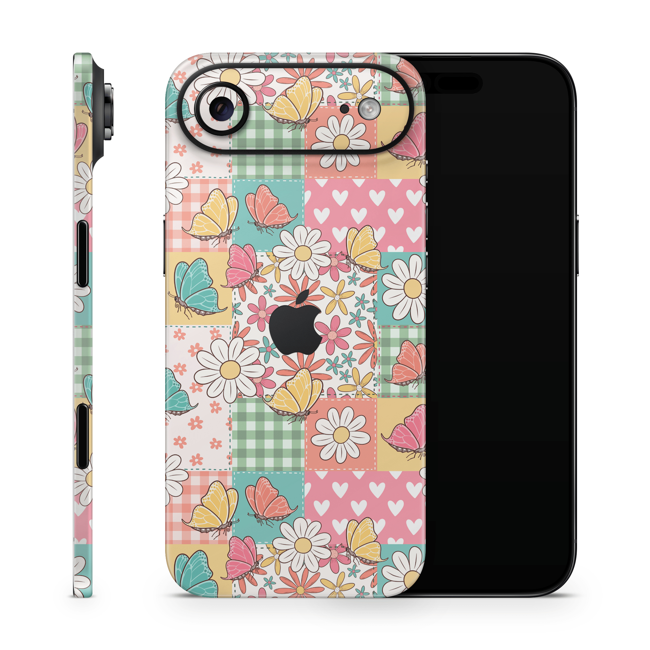 Butterfly Patchwork Apple iPhone Skins