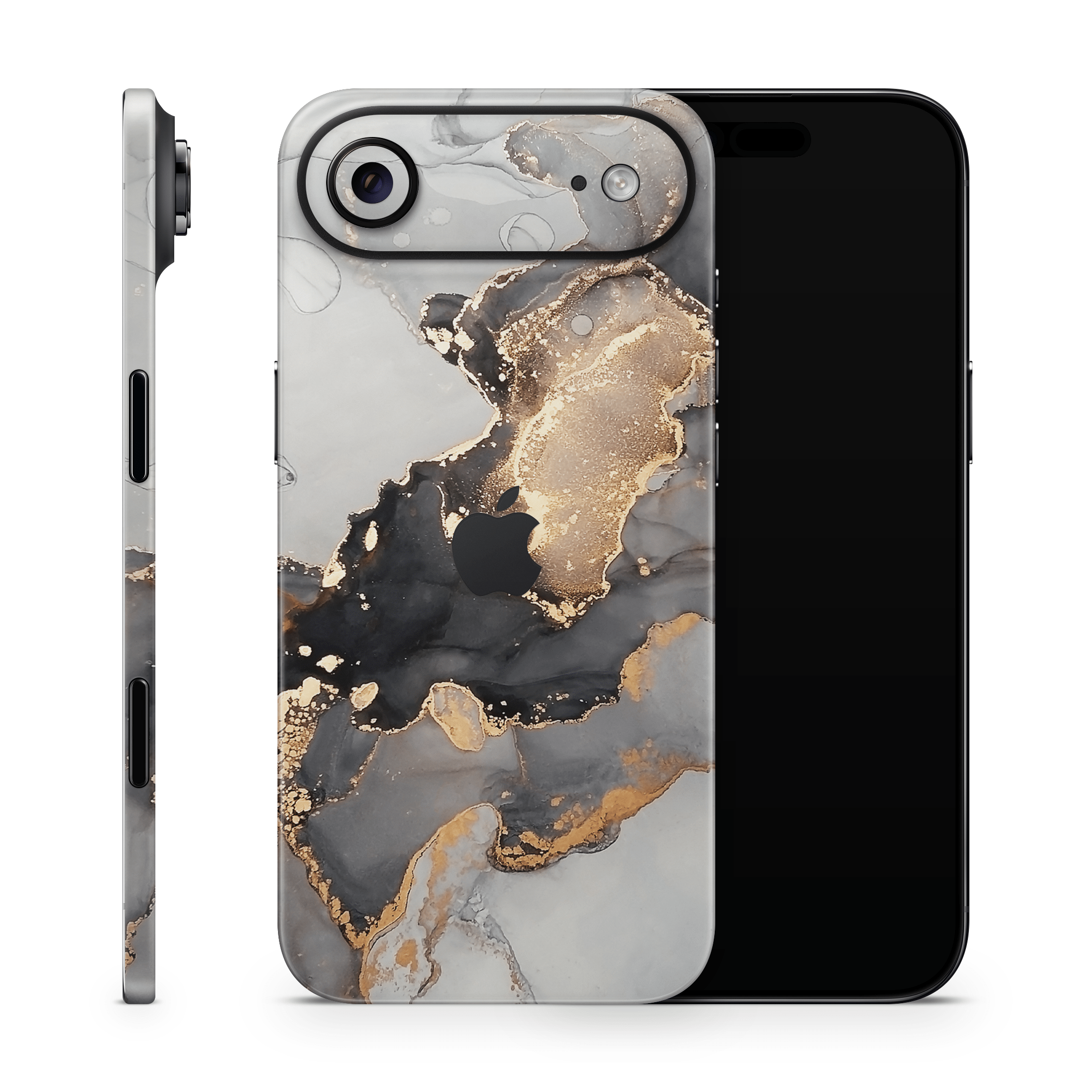 Black Marble Apple iPhone Skins