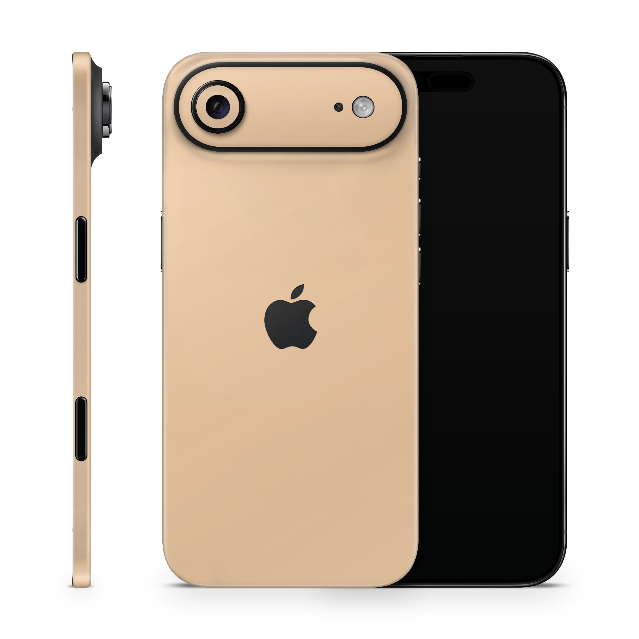 Creme Orange Apple iPhone Skins