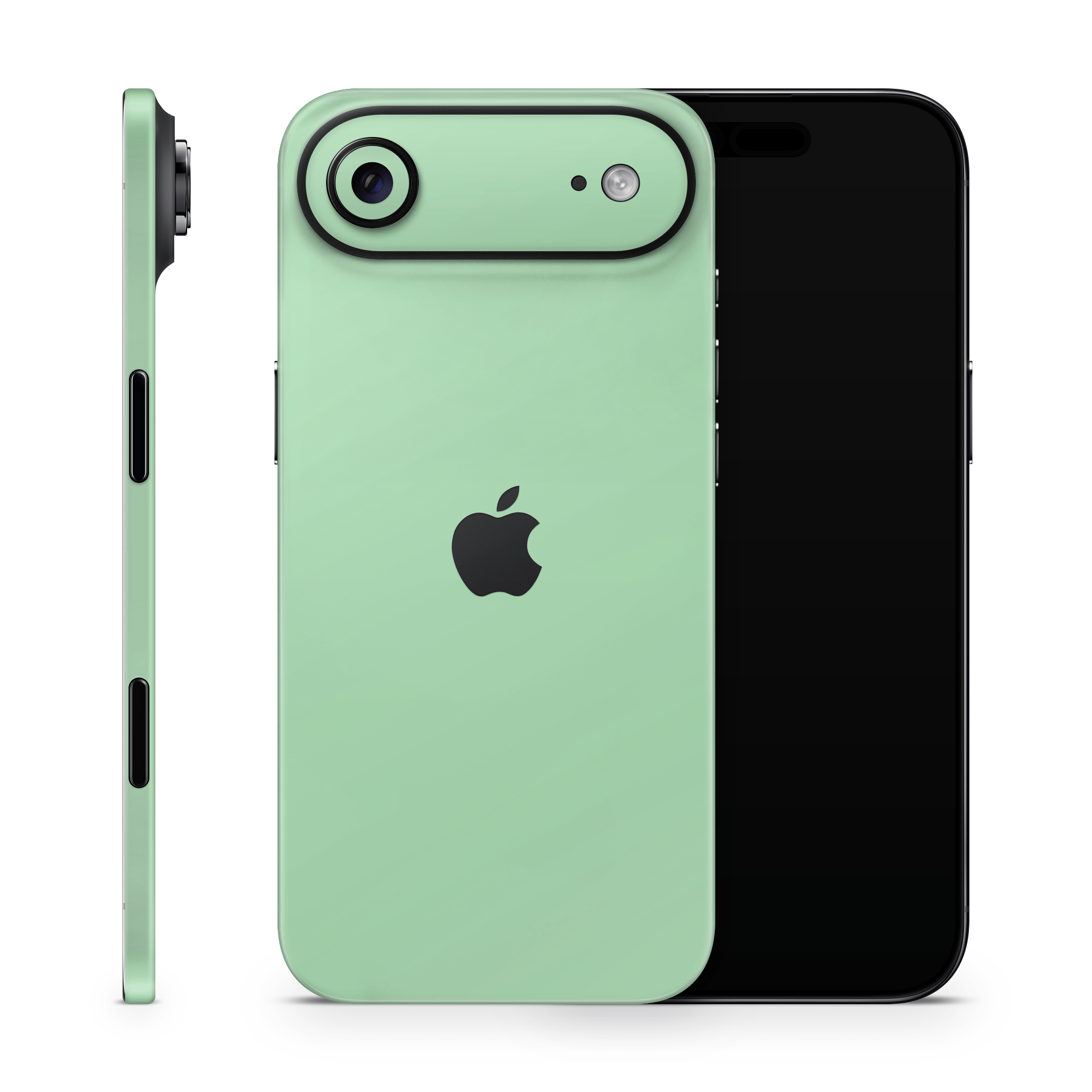 Pastel Green Apple iPhone Skins