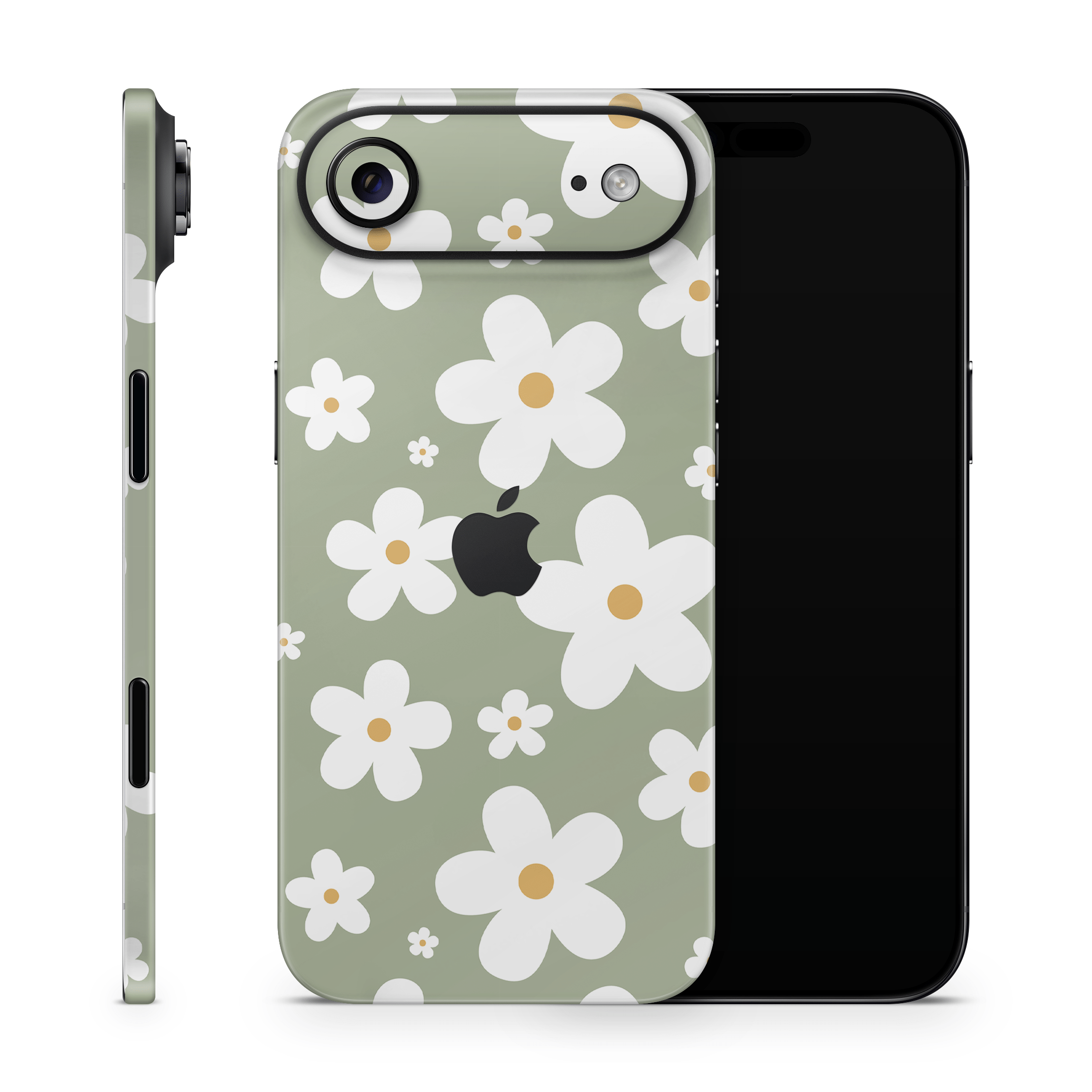 Verdant Daisies Apple iPhone Skins