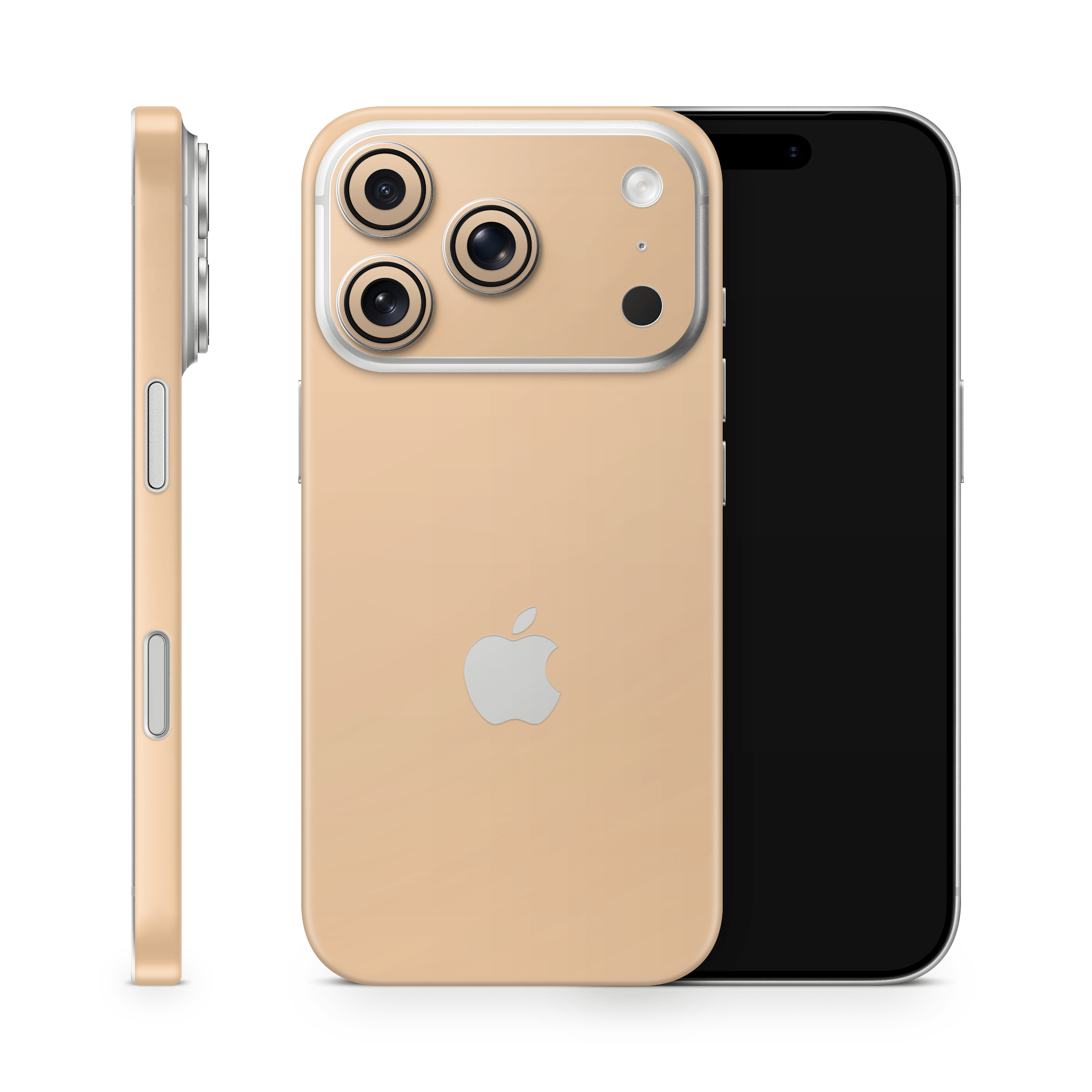 Creme Orange Apple iPhone Skins