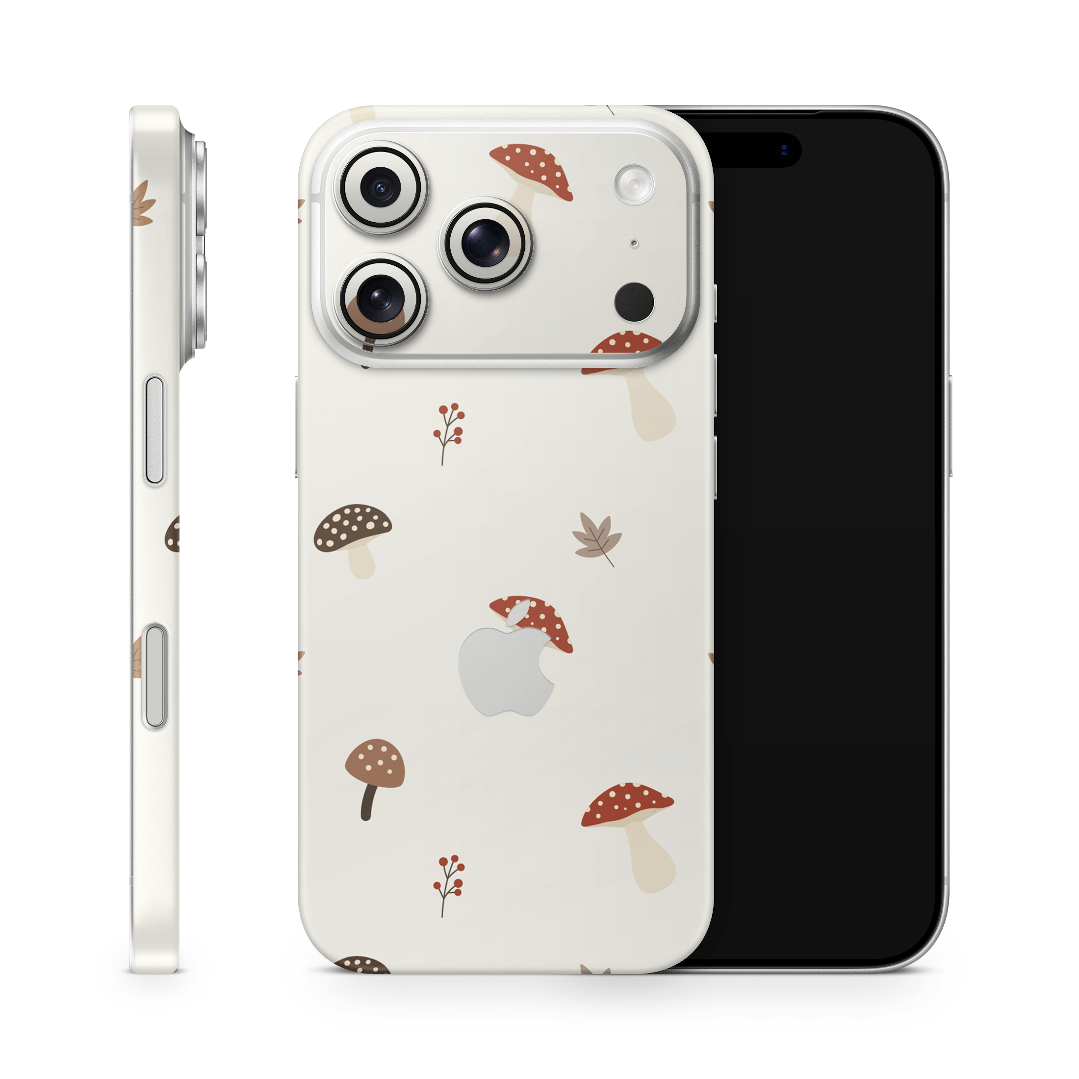 Autumn Mushies Apple iPhone Skins