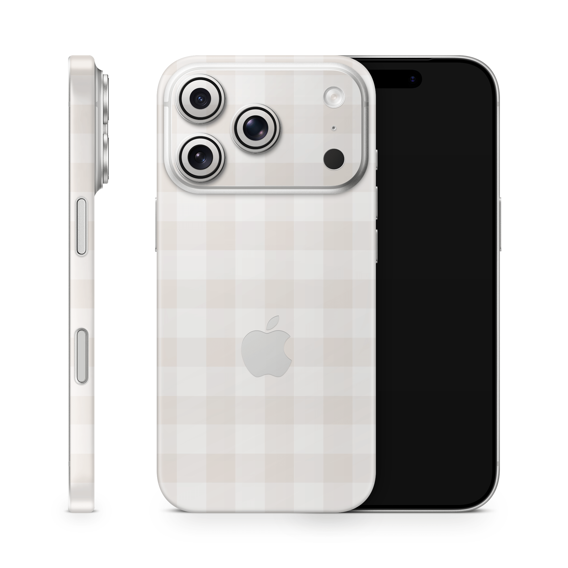 Beige Linen Apple iPhone Skins