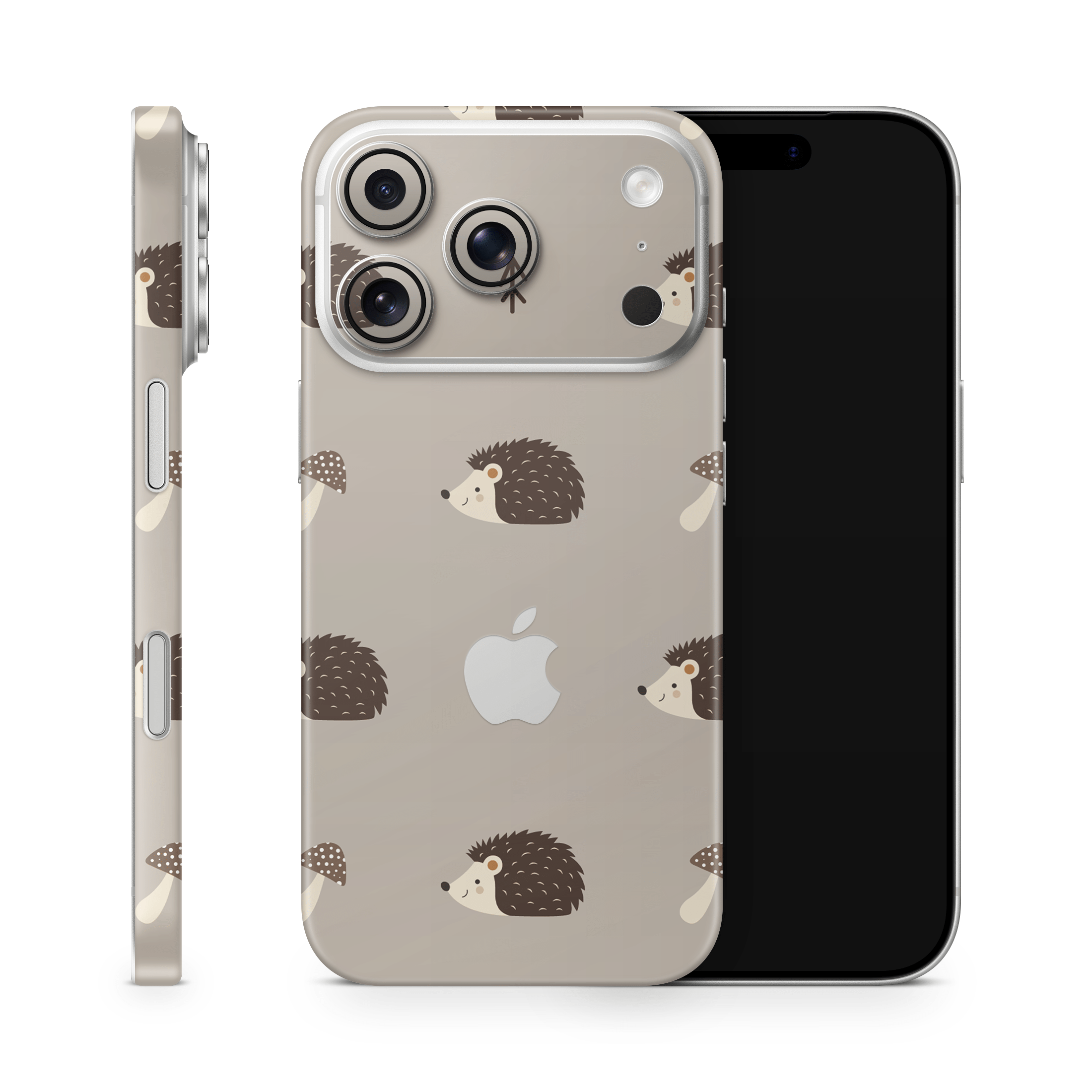 Woodsy Hedgehogs Apple iPhone Skins