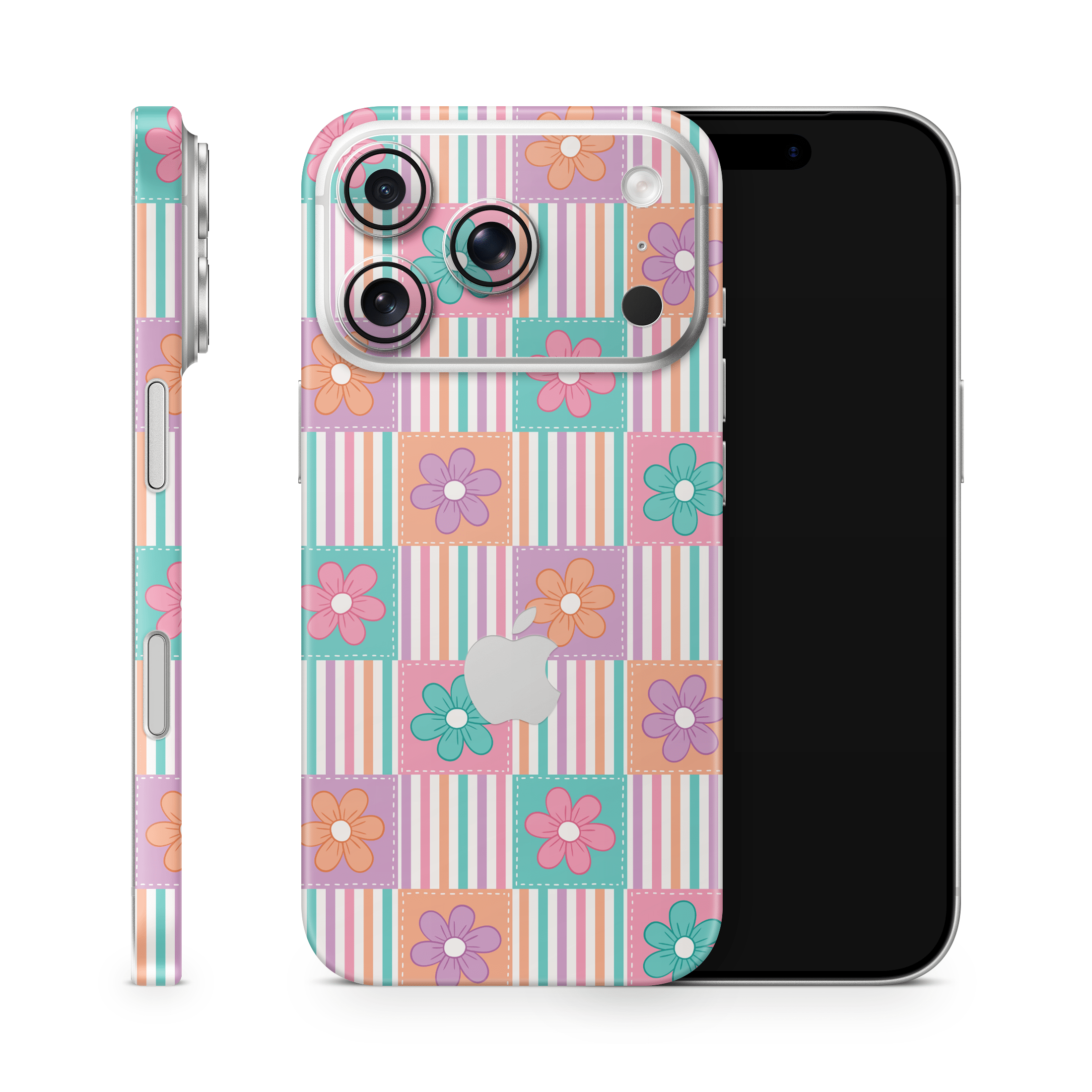 Daisy Patchwork Apple iPhone Skins
