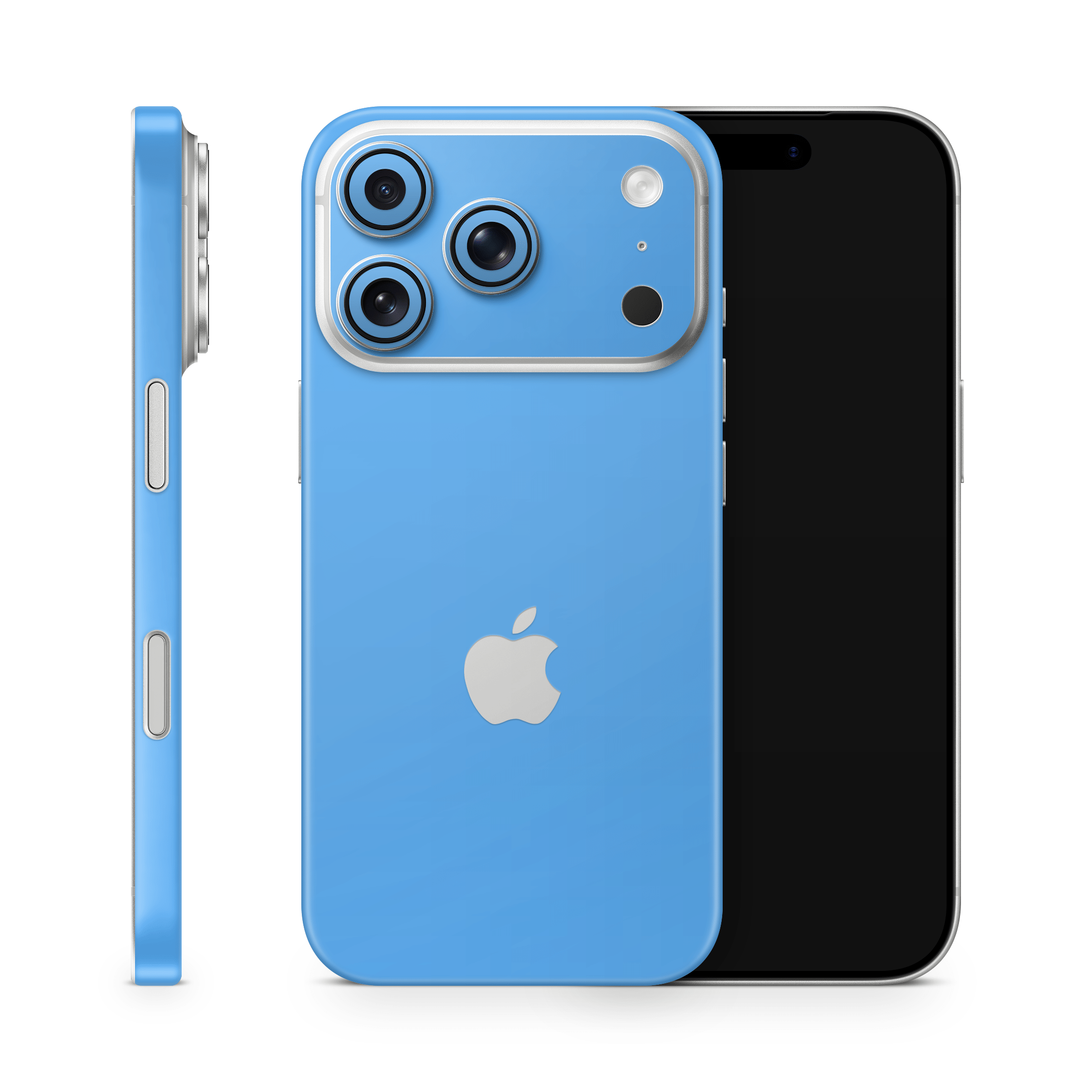 Electric Blue Apple iPhone Skins