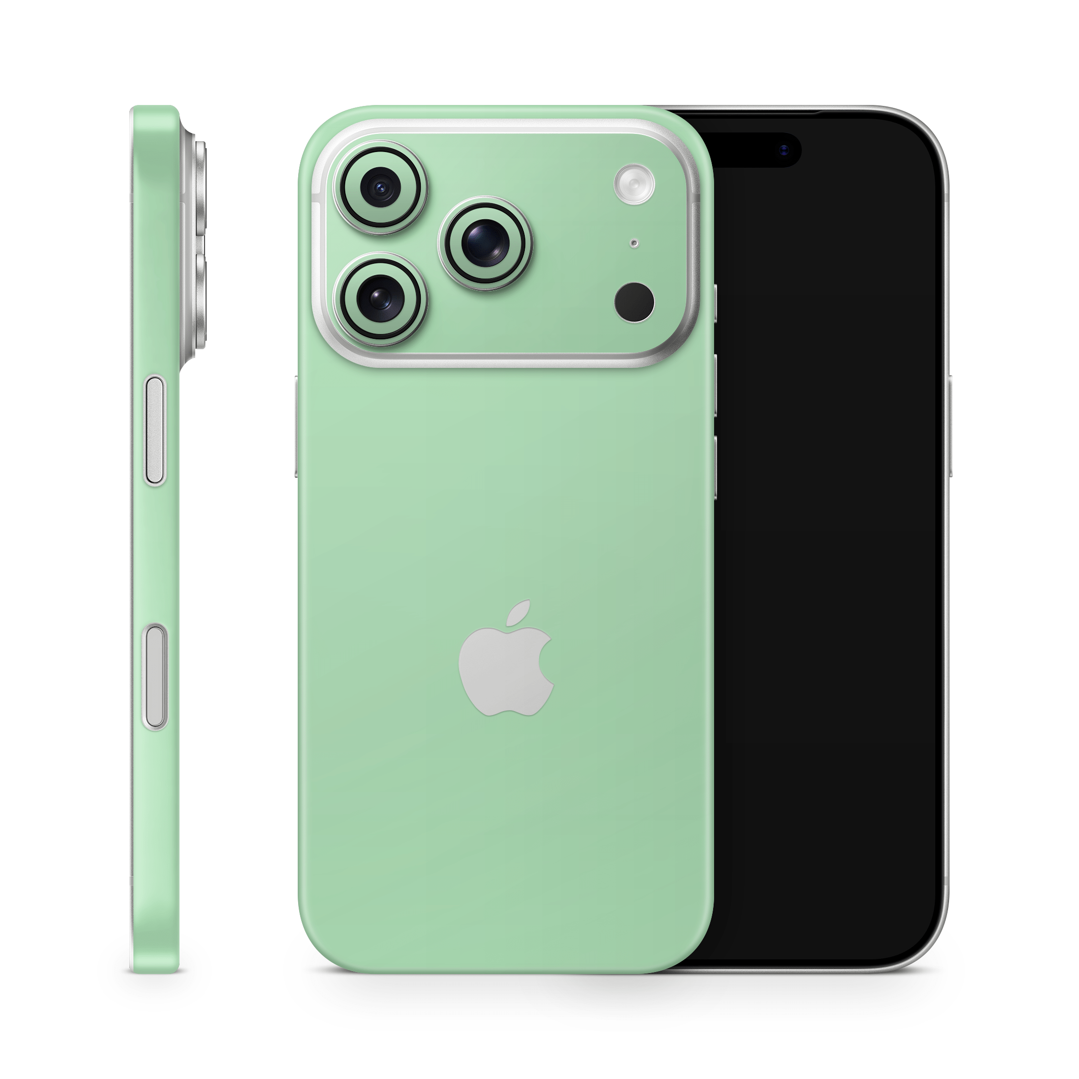 Pastel Green Apple iPhone Skins