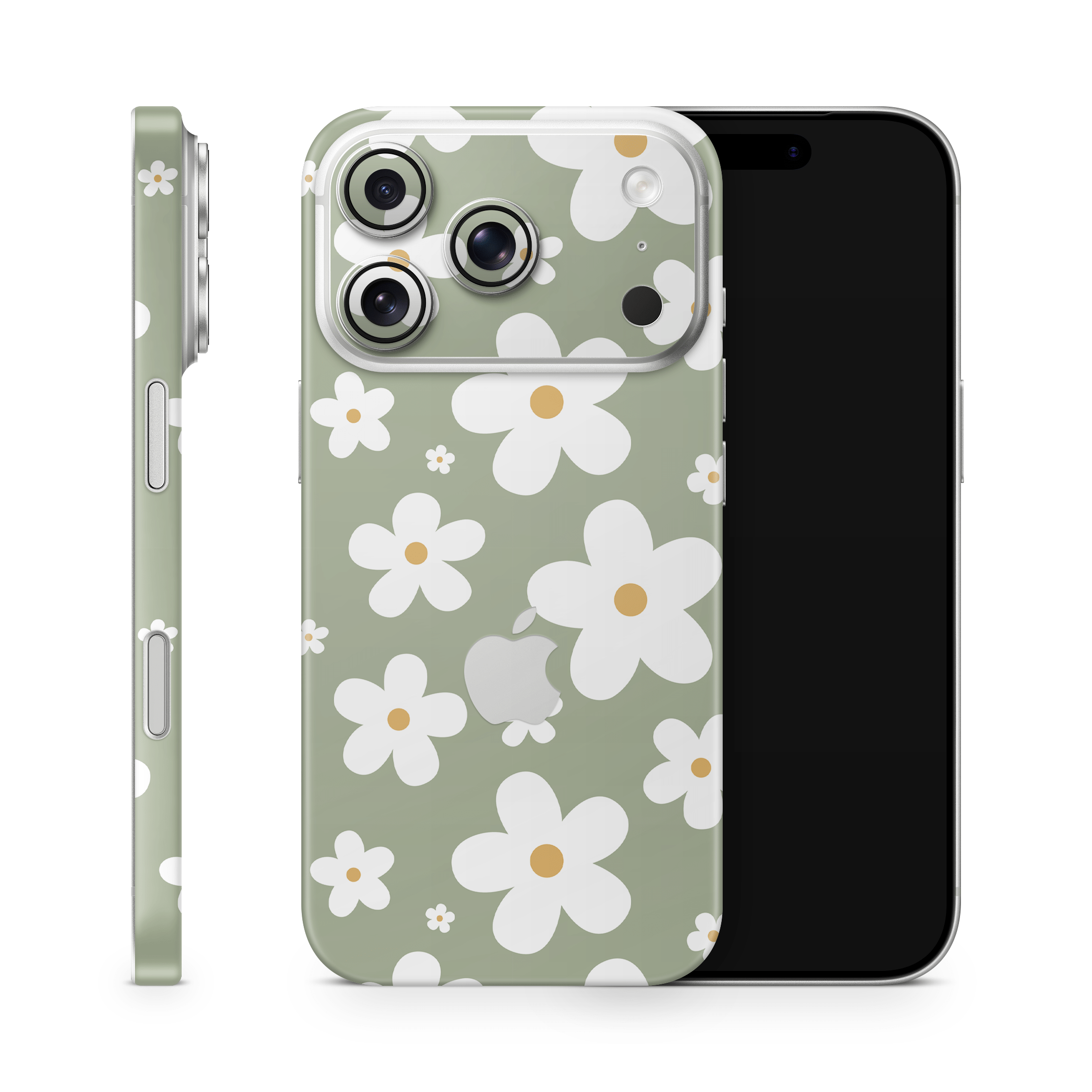 Verdant Daisies Apple iPhone Skins
