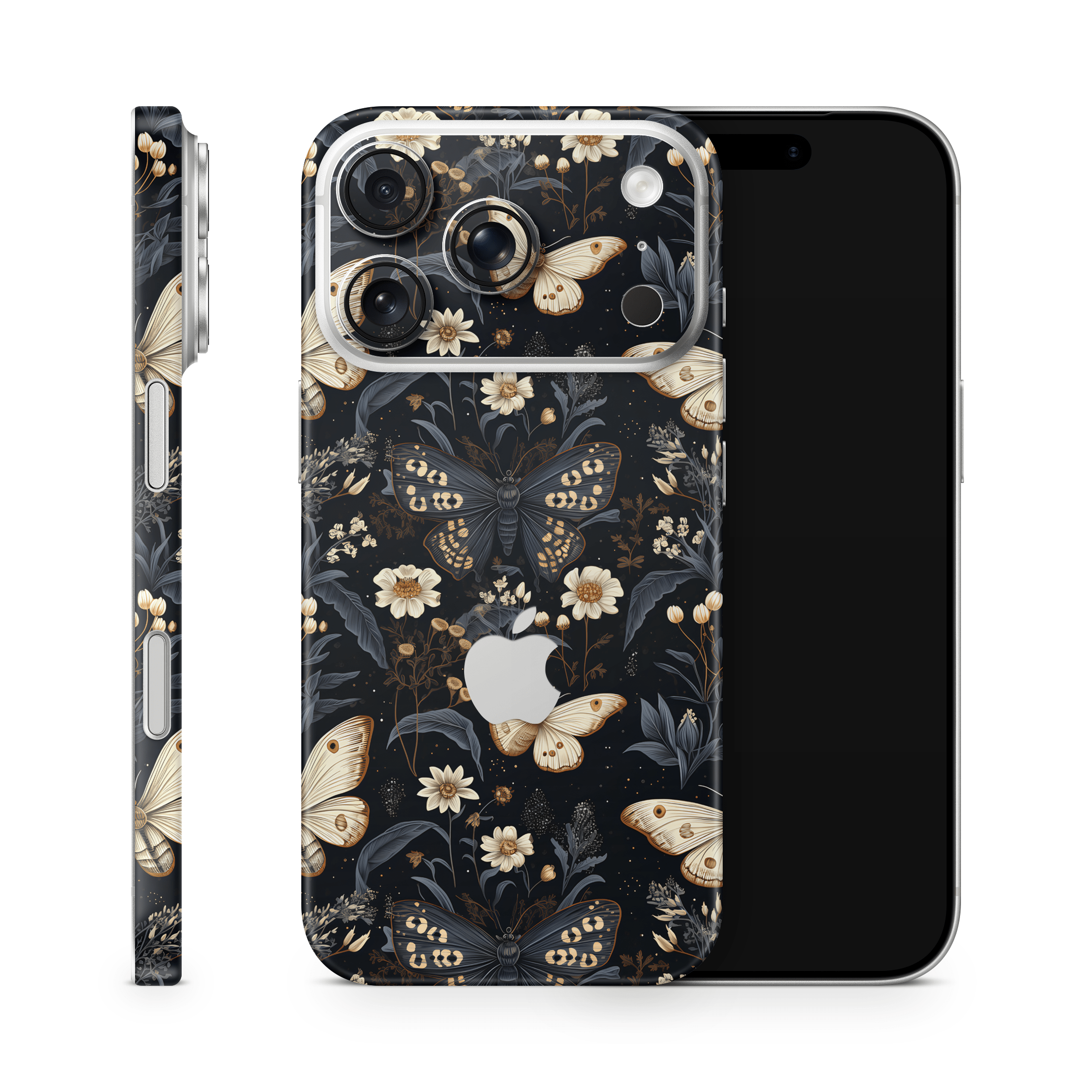 Midnight Flutter Apple iPhone Skins