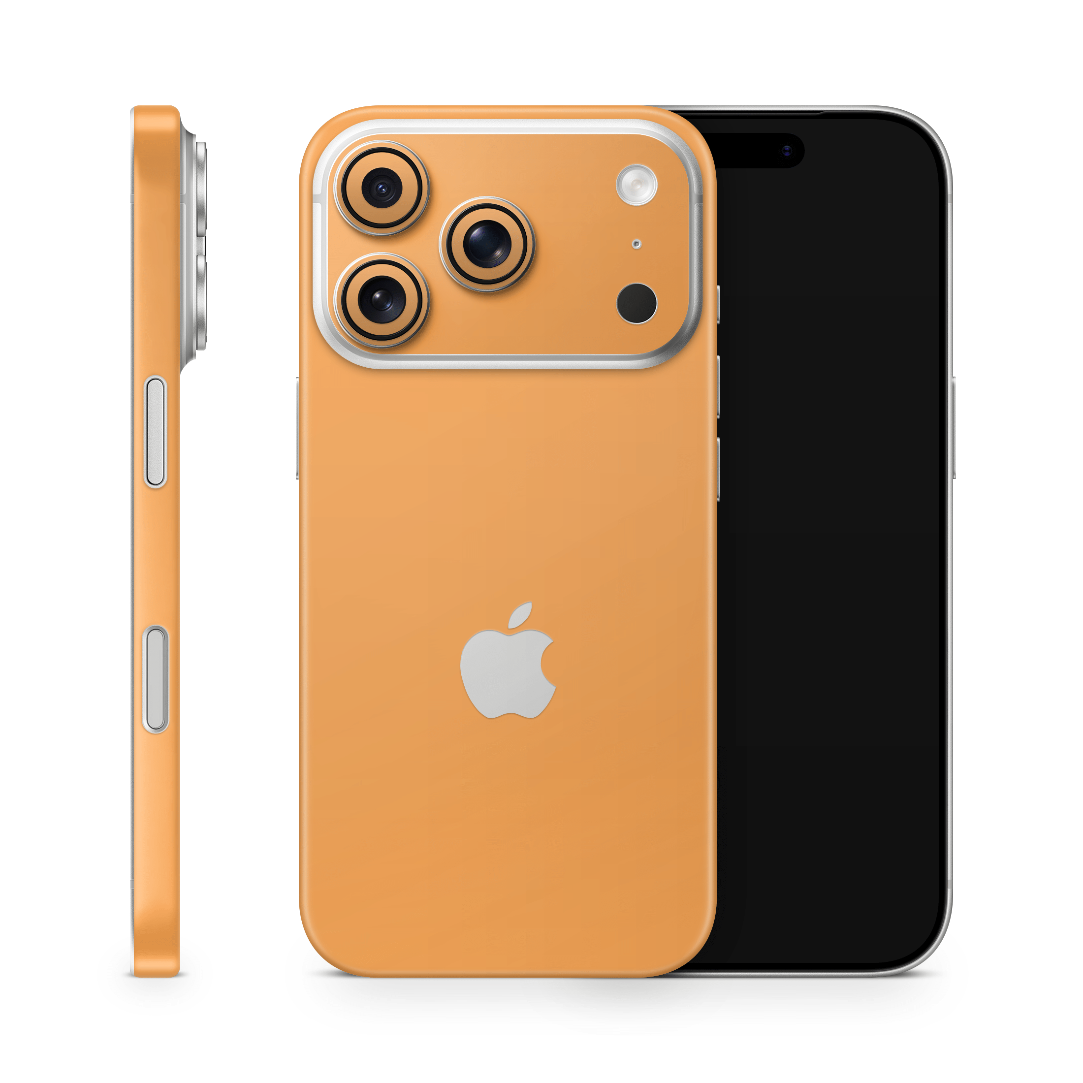 Retro Orange Apple iPhone Skins