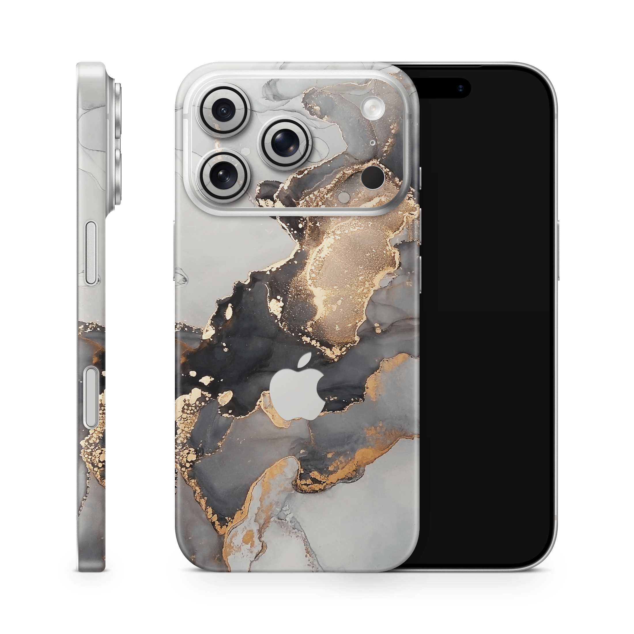 Black Marble Apple iPhone Skins