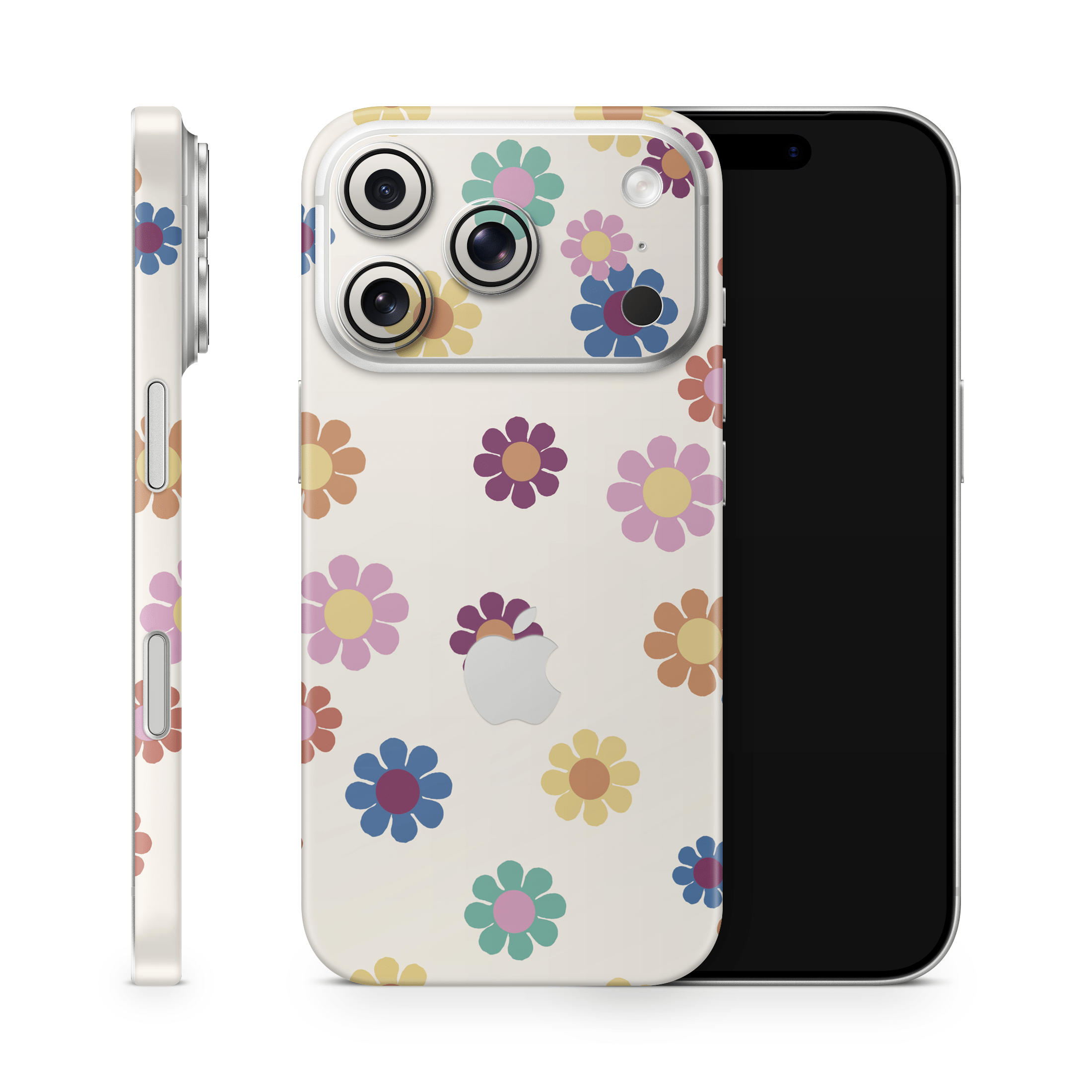 Rainbow Daisies Apple iPhone Skins