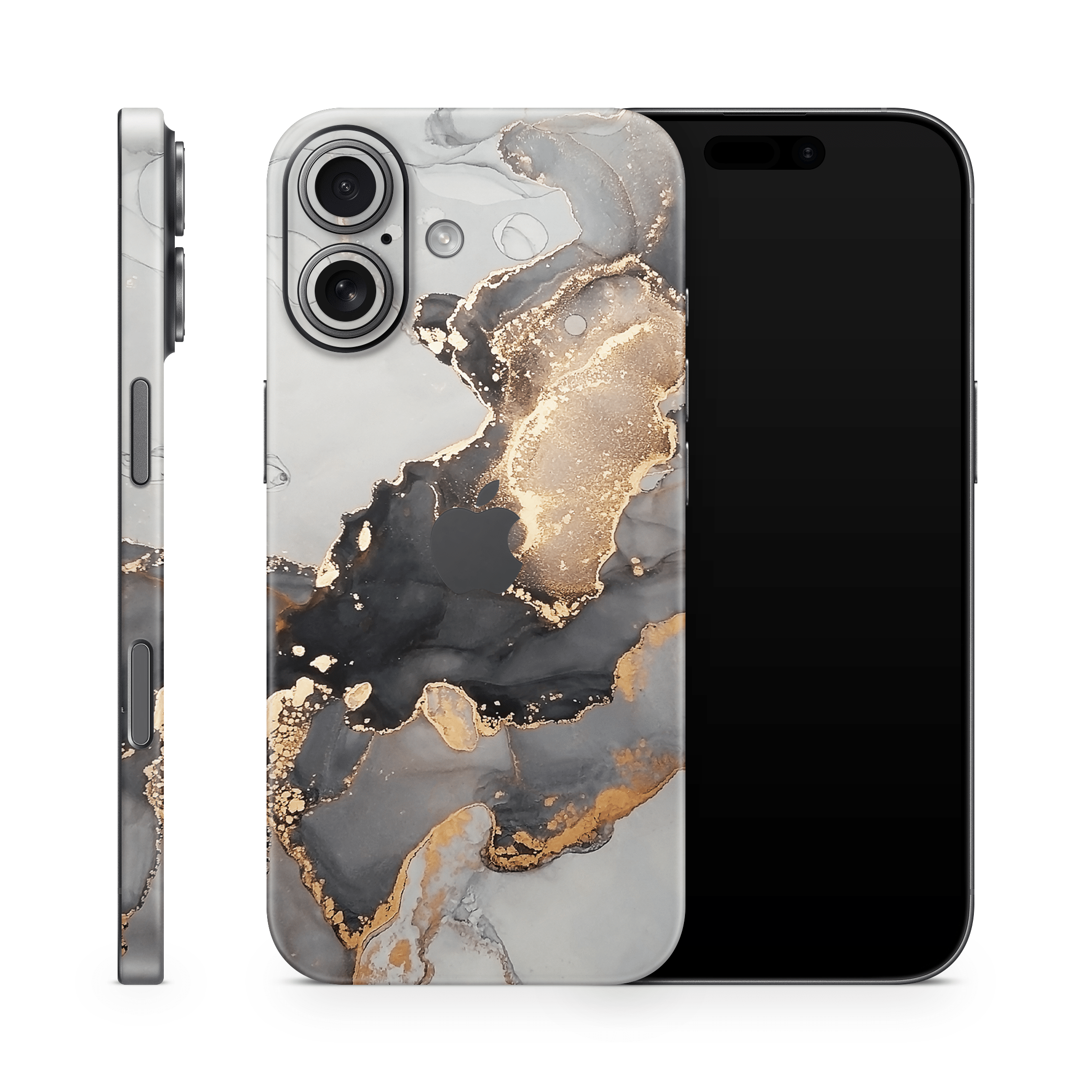 Black Marble Apple iPhone Skins