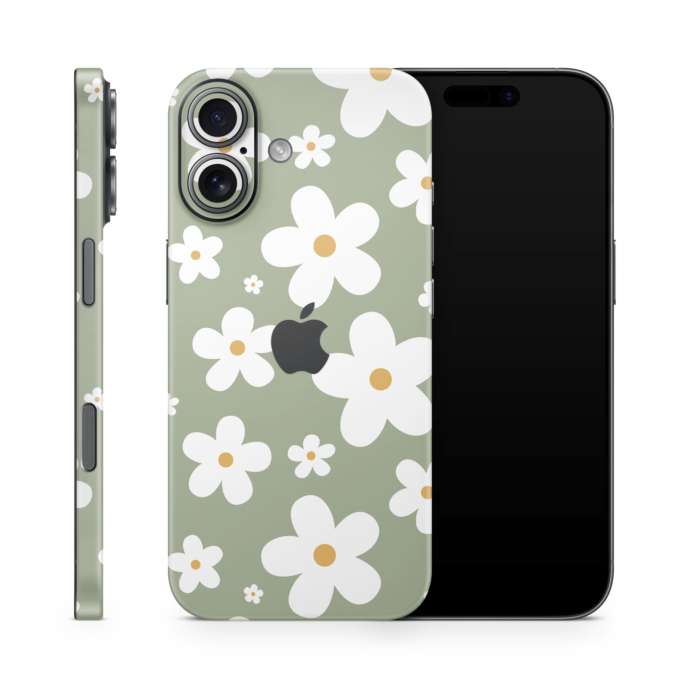 Verdant Daisies Apple iPhone Skins