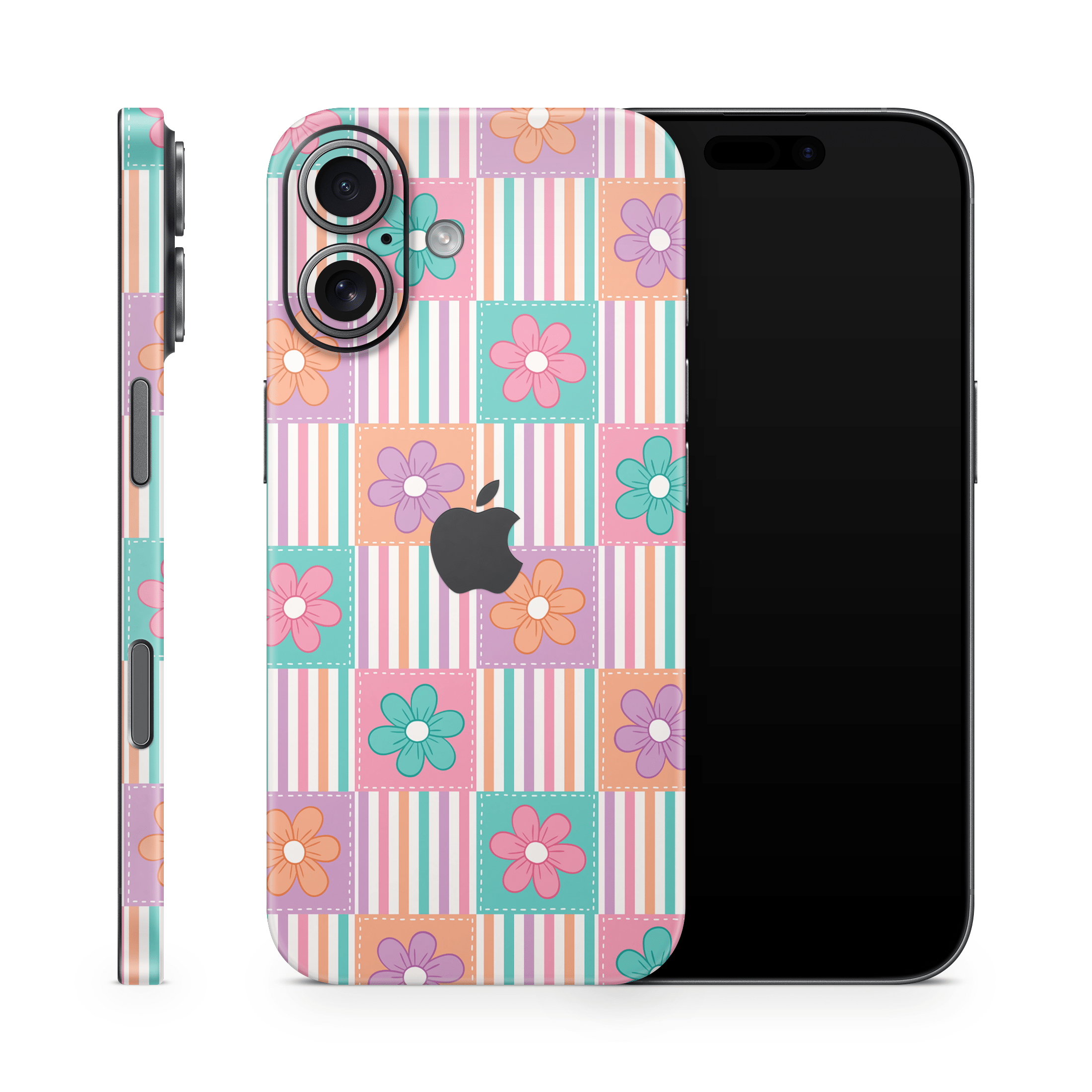 Daisy Patchwork Apple iPhone Skins