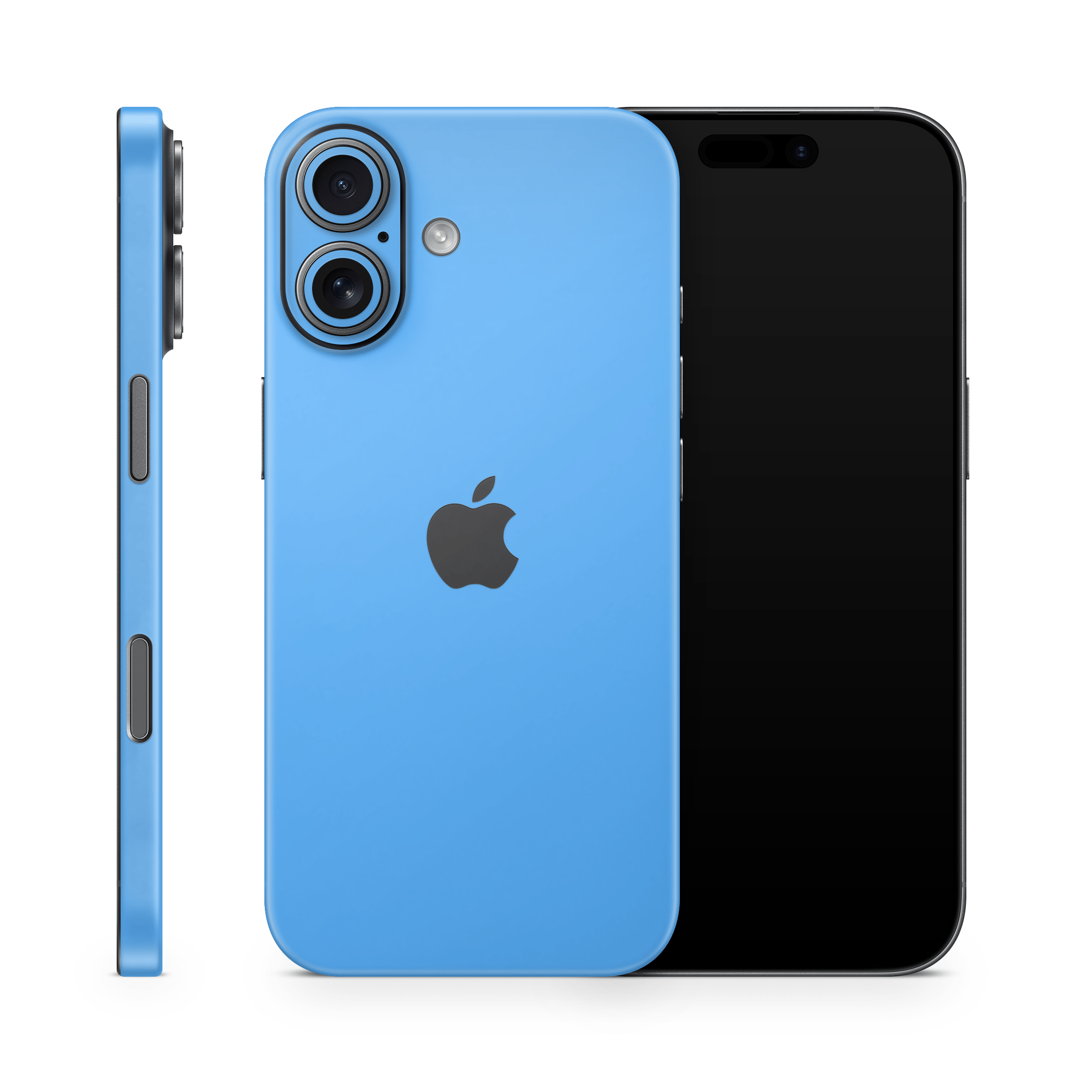 Electric Blue Apple iPhone Skins