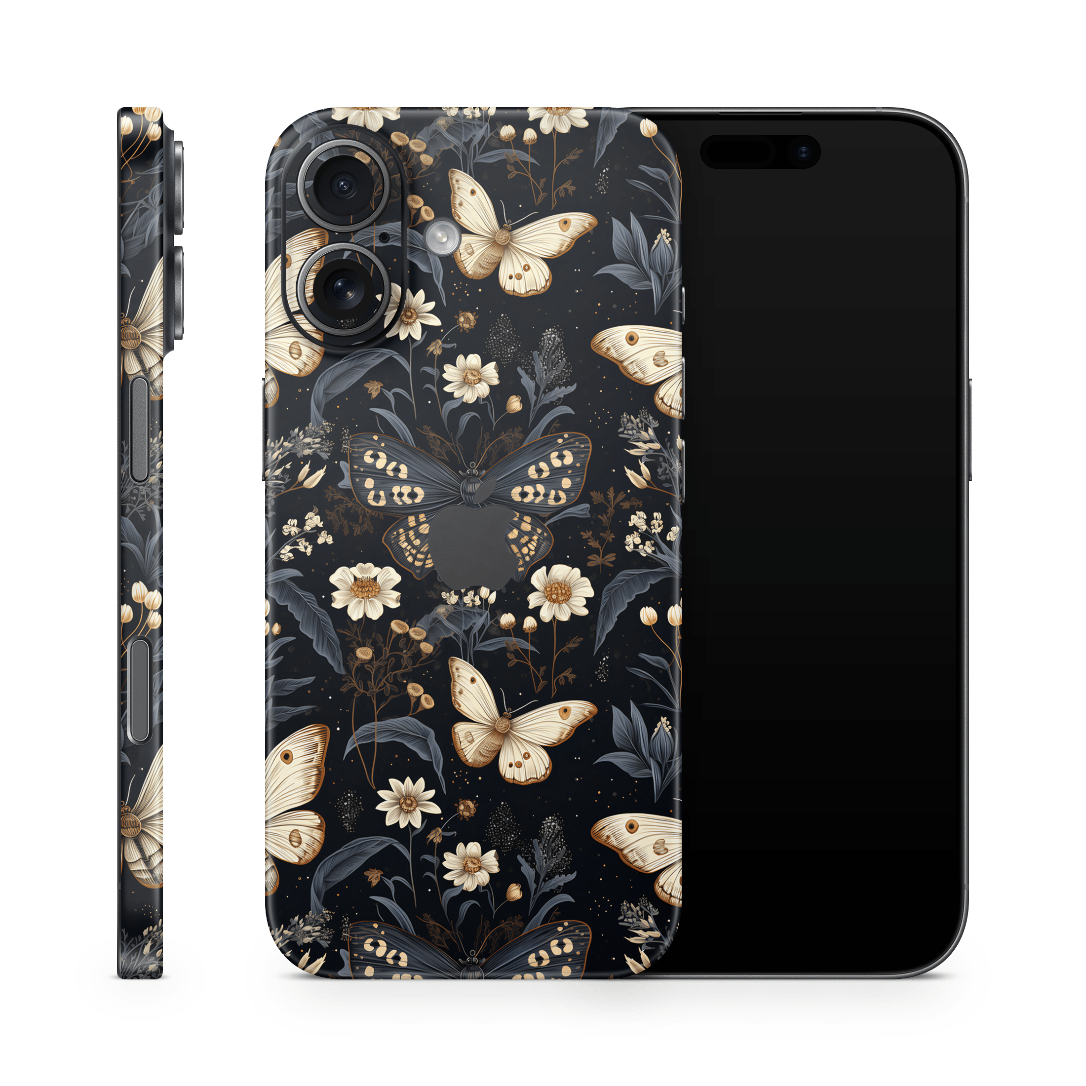 Midnight Flutter Apple iPhone Skins