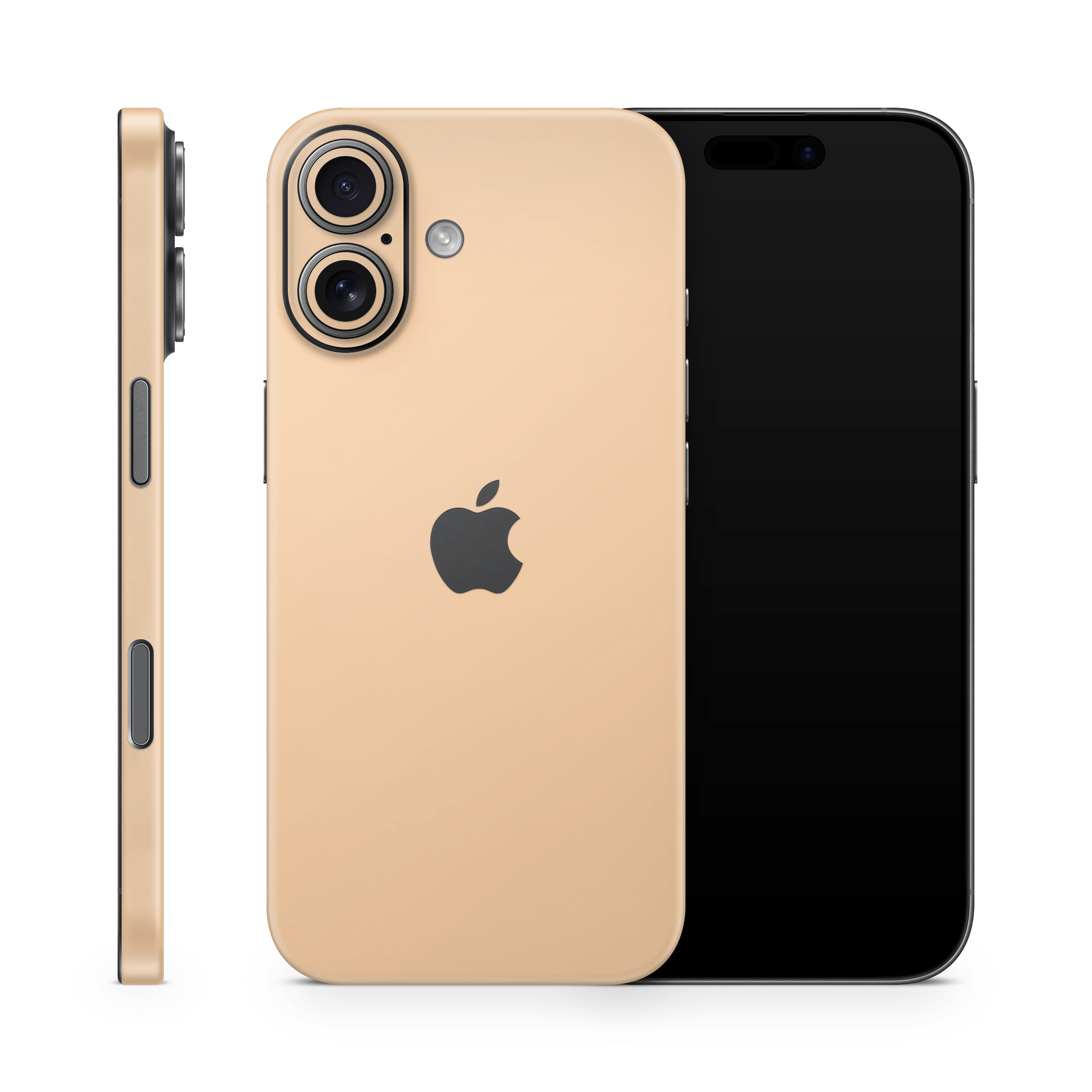 Creme Orange Apple iPhone Skins