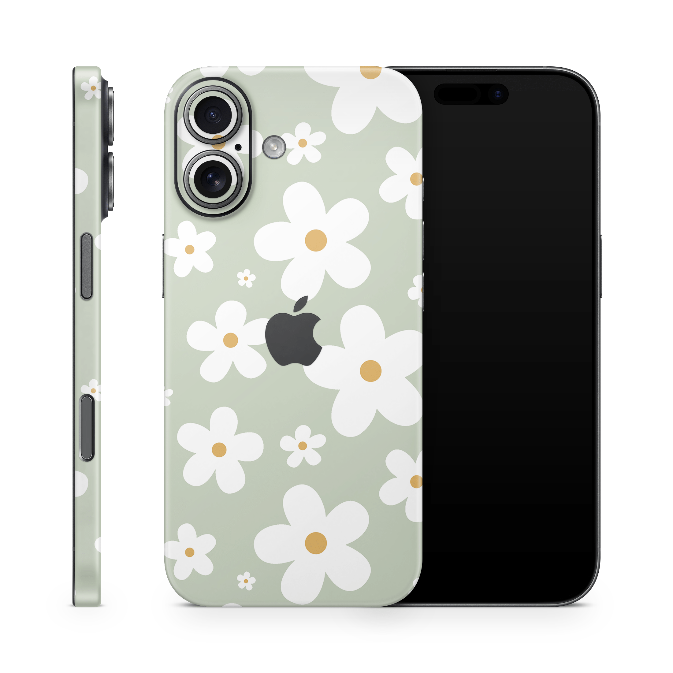 Sage Daisies Apple iPhone Skins