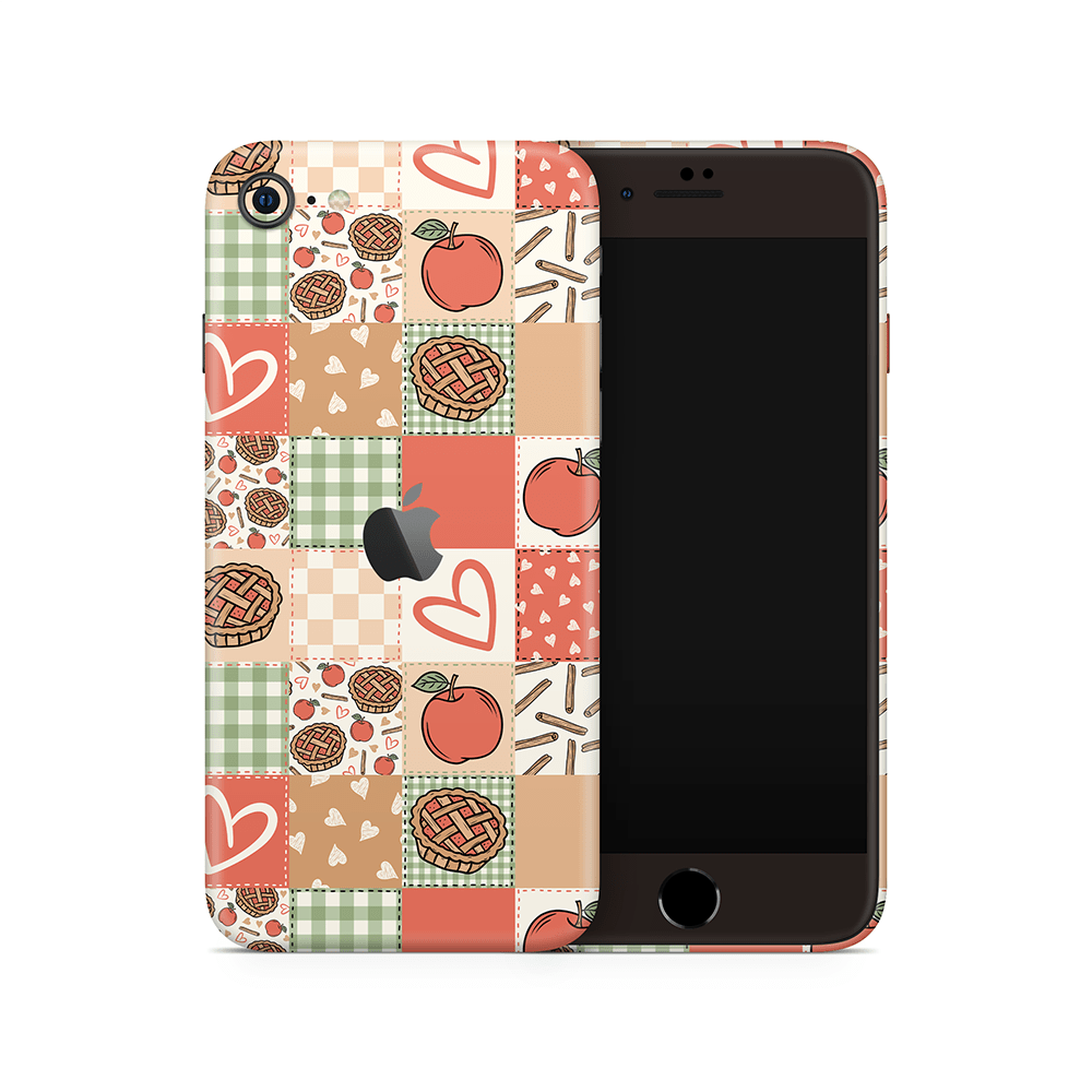 Cozy Pie Patchwork Apple iPhone Skins
