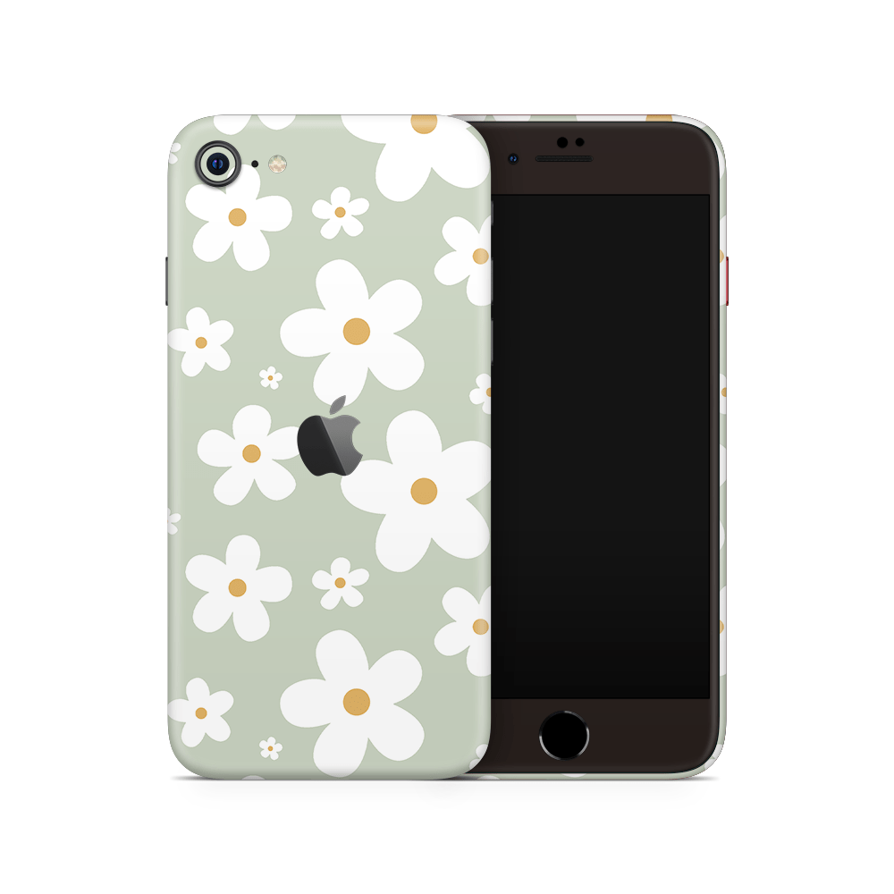 Sage Daisies Apple iPhone Skins