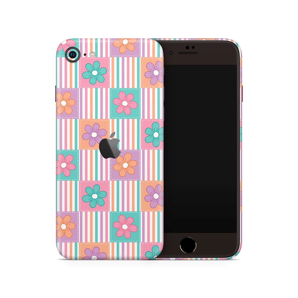 Daisy Patchwork Apple iPhone Skins