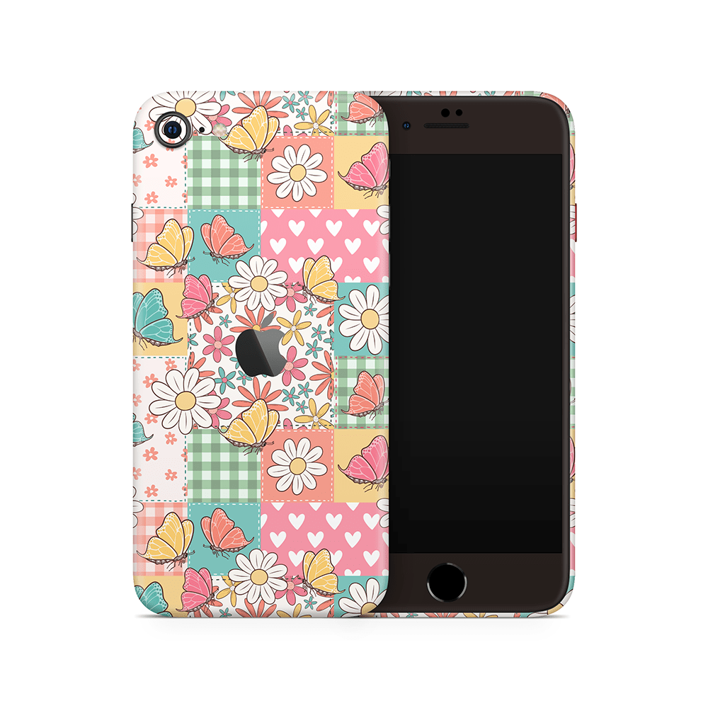 Butterfly Patchwork Apple iPhone Skins