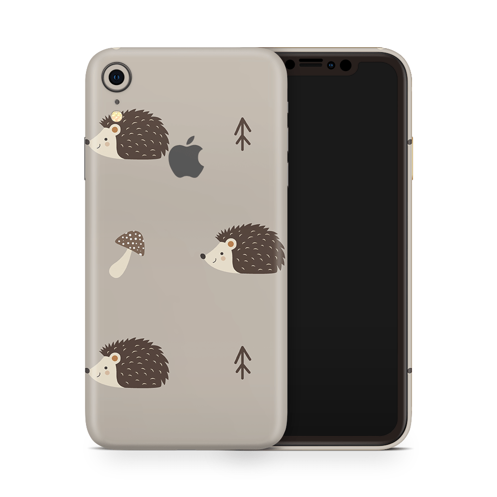 Woodsy Hedgehogs Apple iPhone Skins