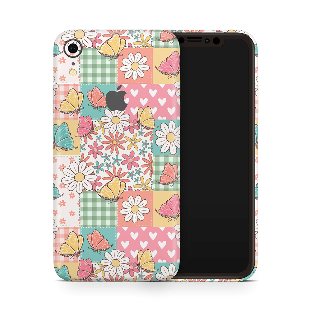 Butterfly Patchwork Apple iPhone Skins