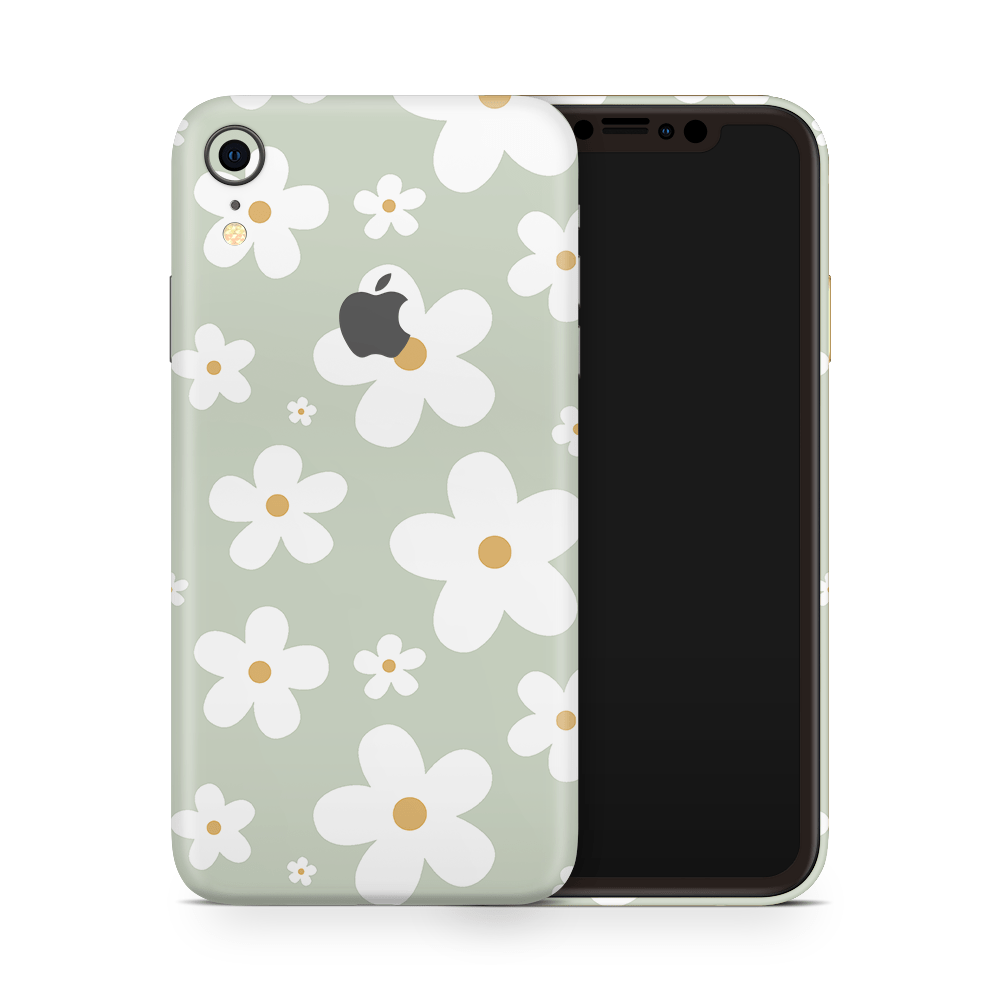 Sage Daisies Apple iPhone Skins