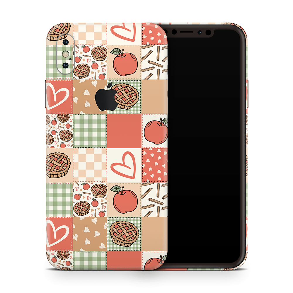 Cozy Pie Patchwork Apple iPhone Skins