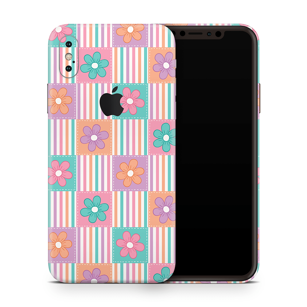 Daisy Patchwork Apple iPhone Skins
