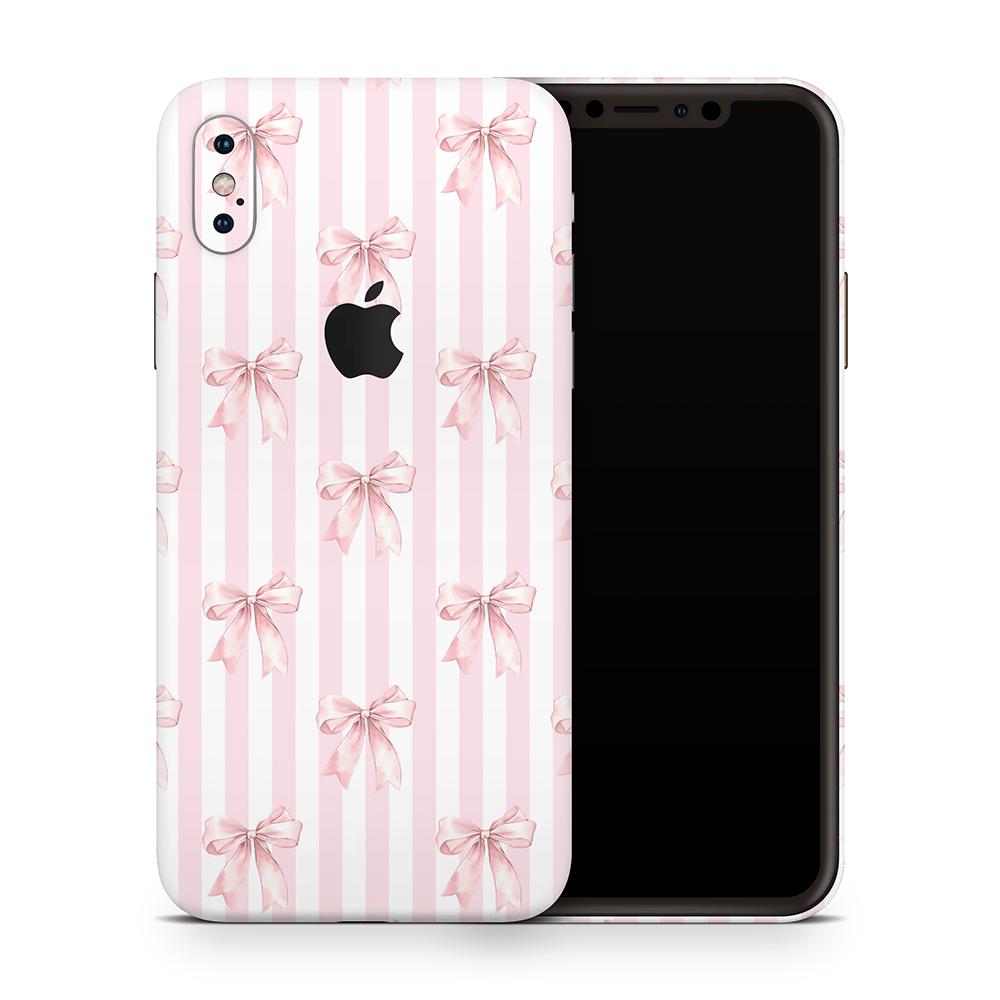 Blush Bows Apple iPhone Skins