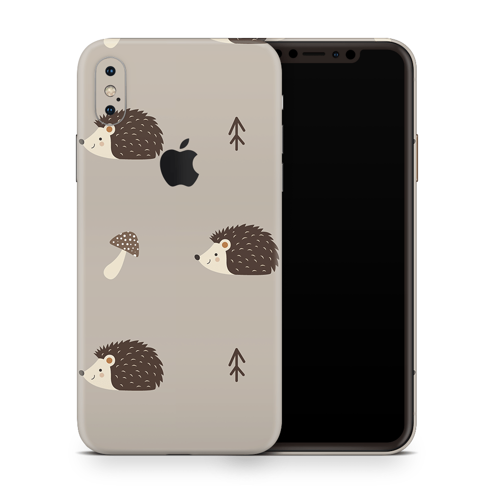 Woodsy Hedgehogs Apple iPhone Skins