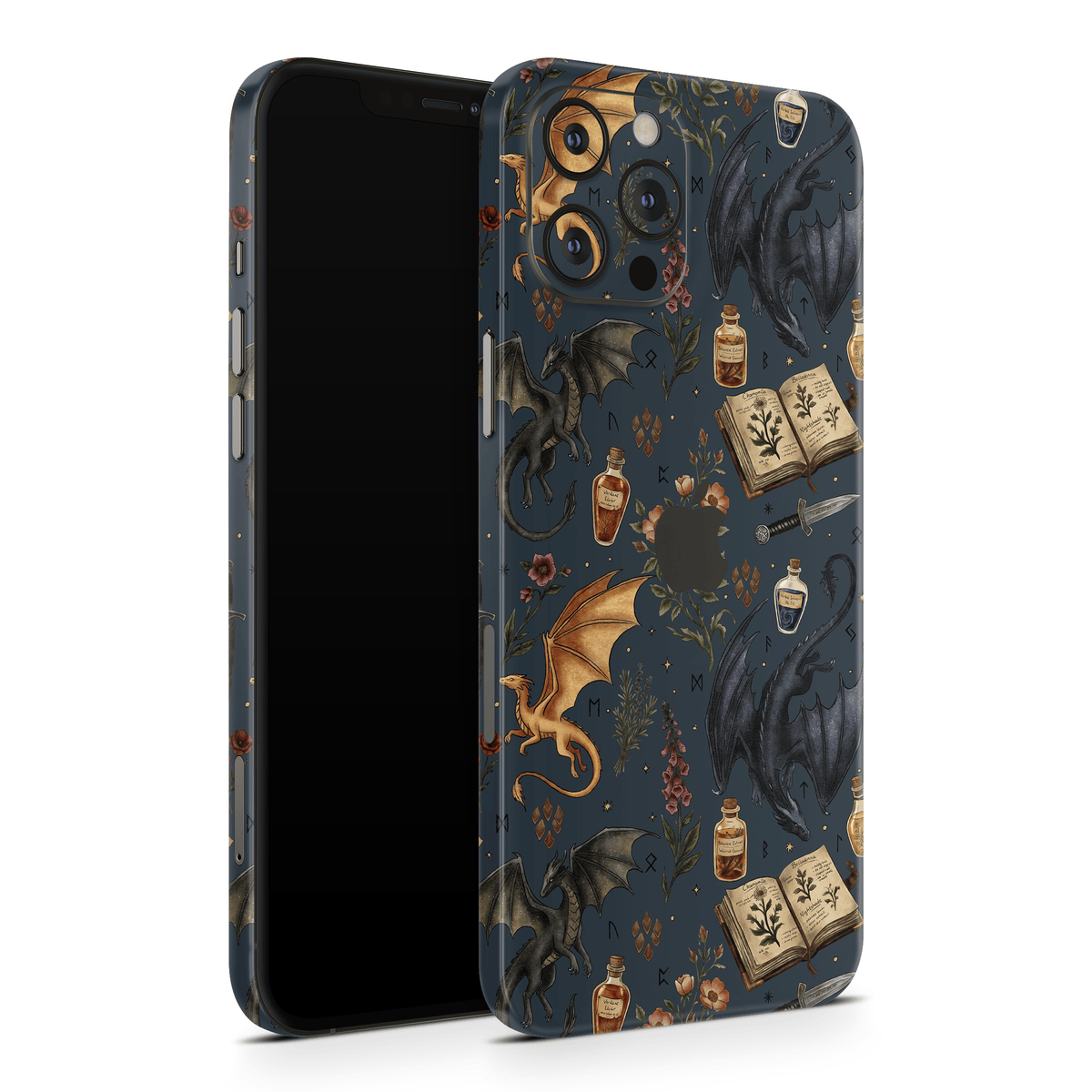 Midnight Dragons Apple iPhone Decal Skins