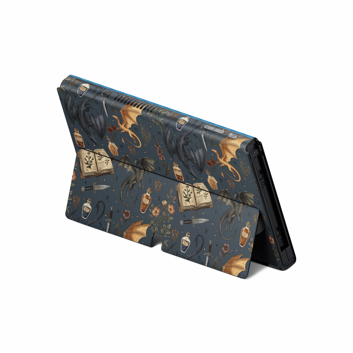 Midnight Dragons Nintendo Switch OLED Decal Skin