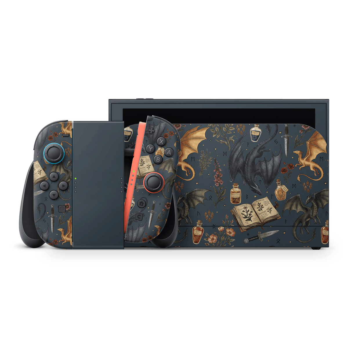 Midnight Dragons Nintendo Switch 2 Decal Skin