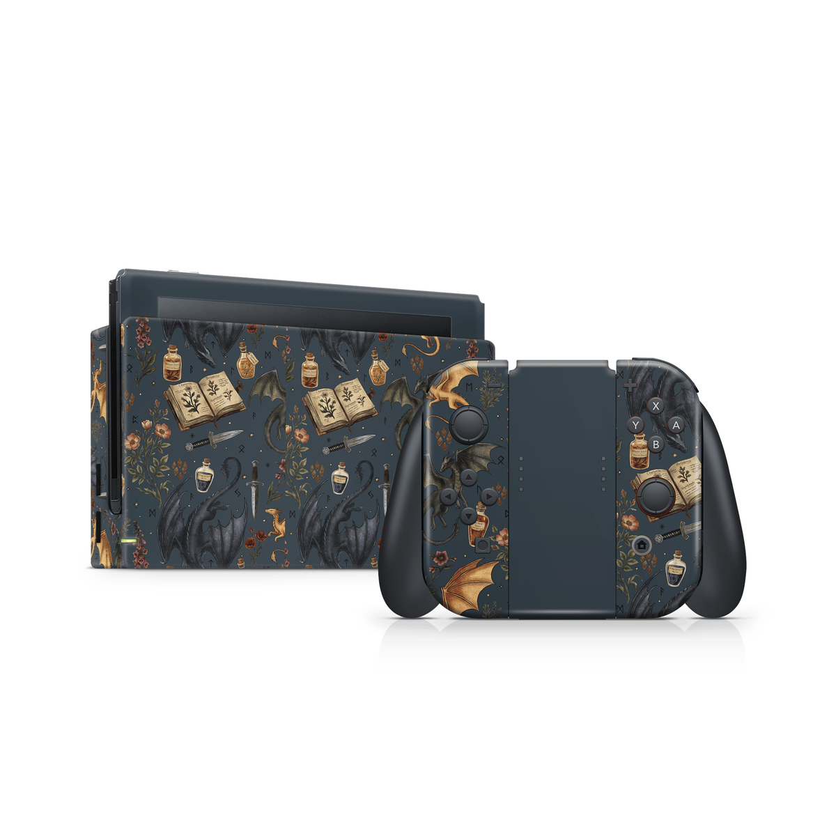 Midnight Dragons Nintendo Switch Decal Skin
