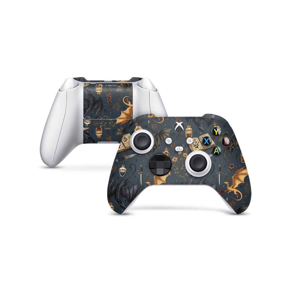 Midnight Dragons Xbox Series Controller Decal Skin
