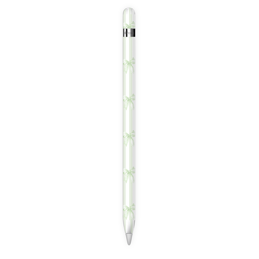 Soft Green Bows Apple Pencil Skins