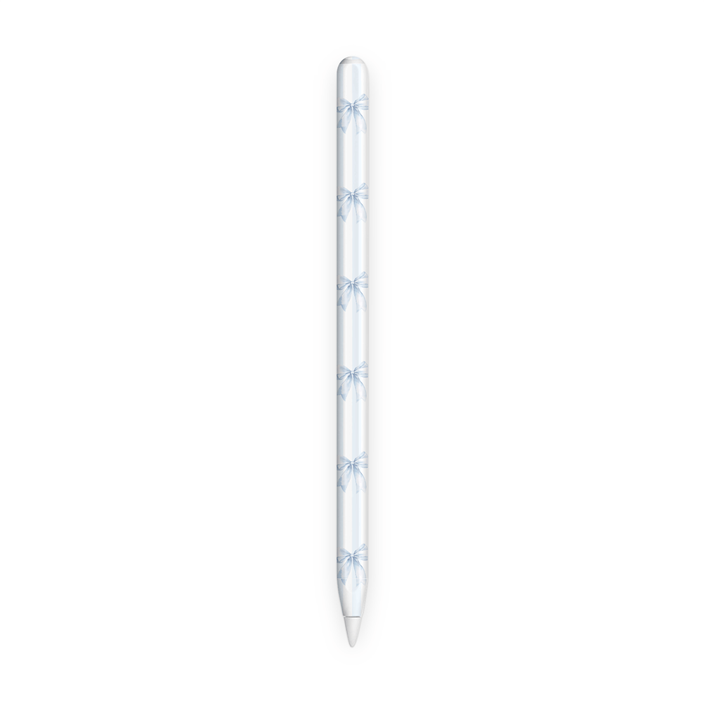 Sky Blue Bows Apple Pencil Skins