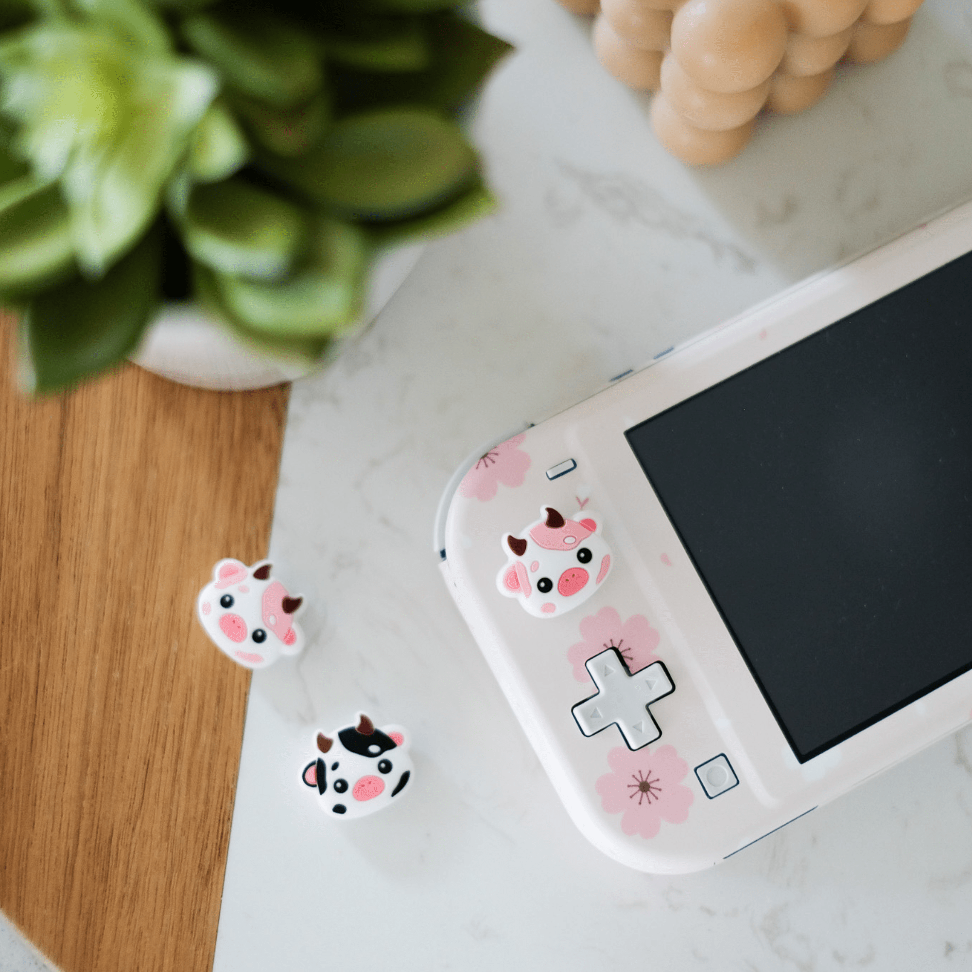 Strawberry Milk Moo Moo Thumb Grips (2 Sizes Available)