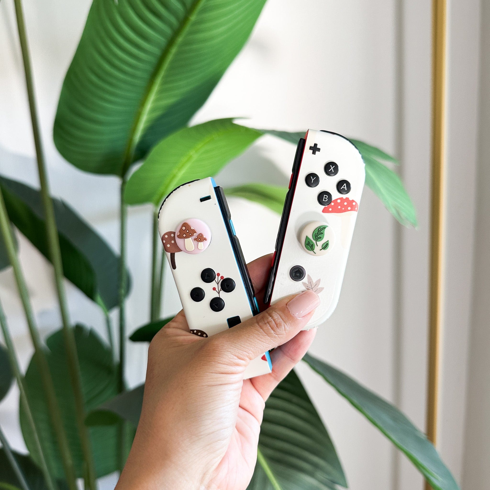 Spring Mushies Nintendo Switch Thumb Grips
