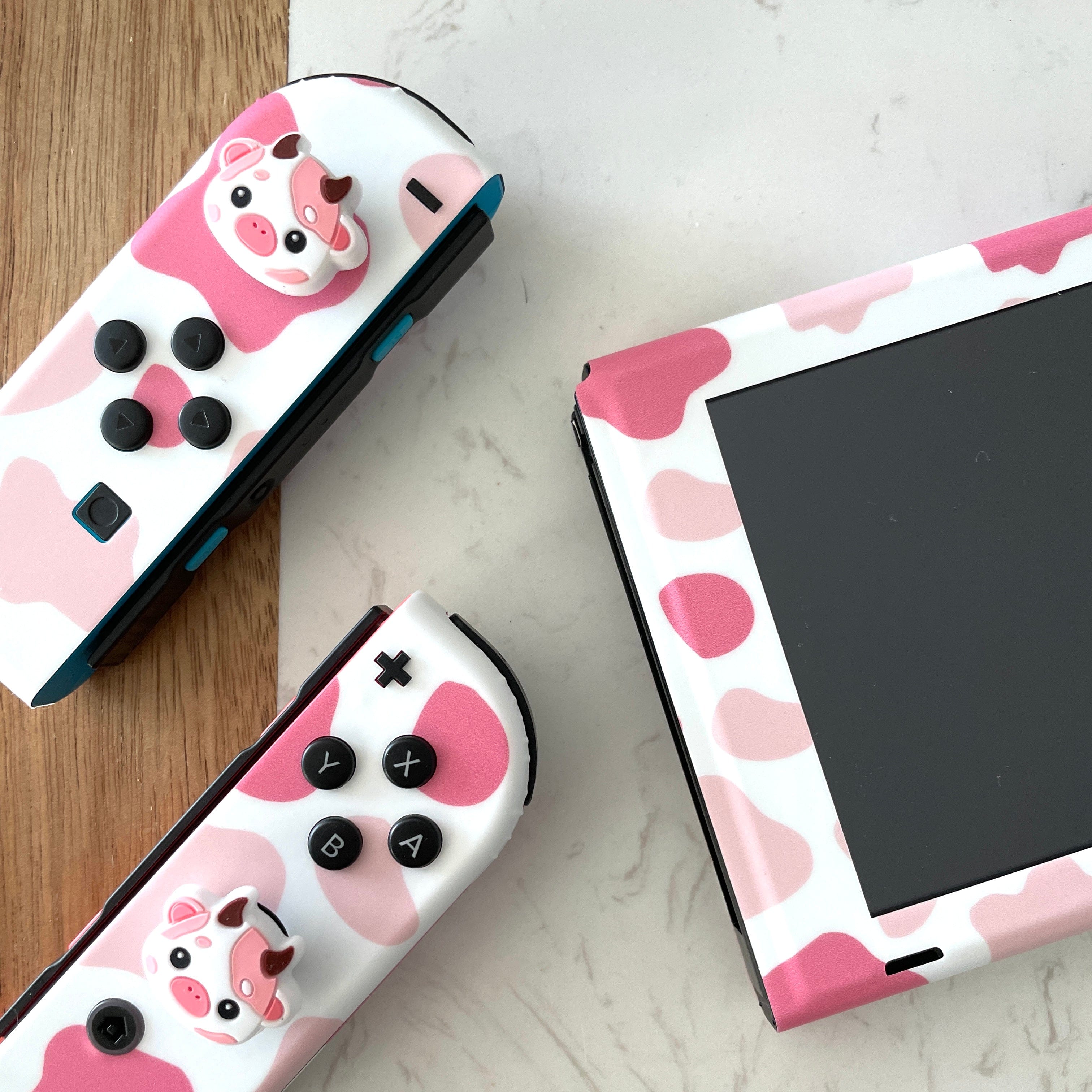 Strawberry Milk Moo Moo Thumb Grips (2 Sizes Available)