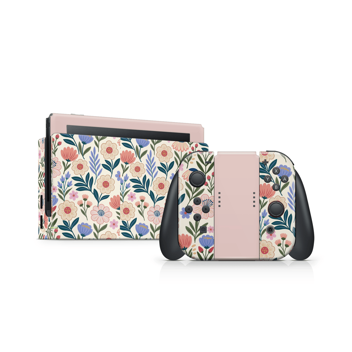 Sunset Wildflowers Nintendo Switch Decal Skin